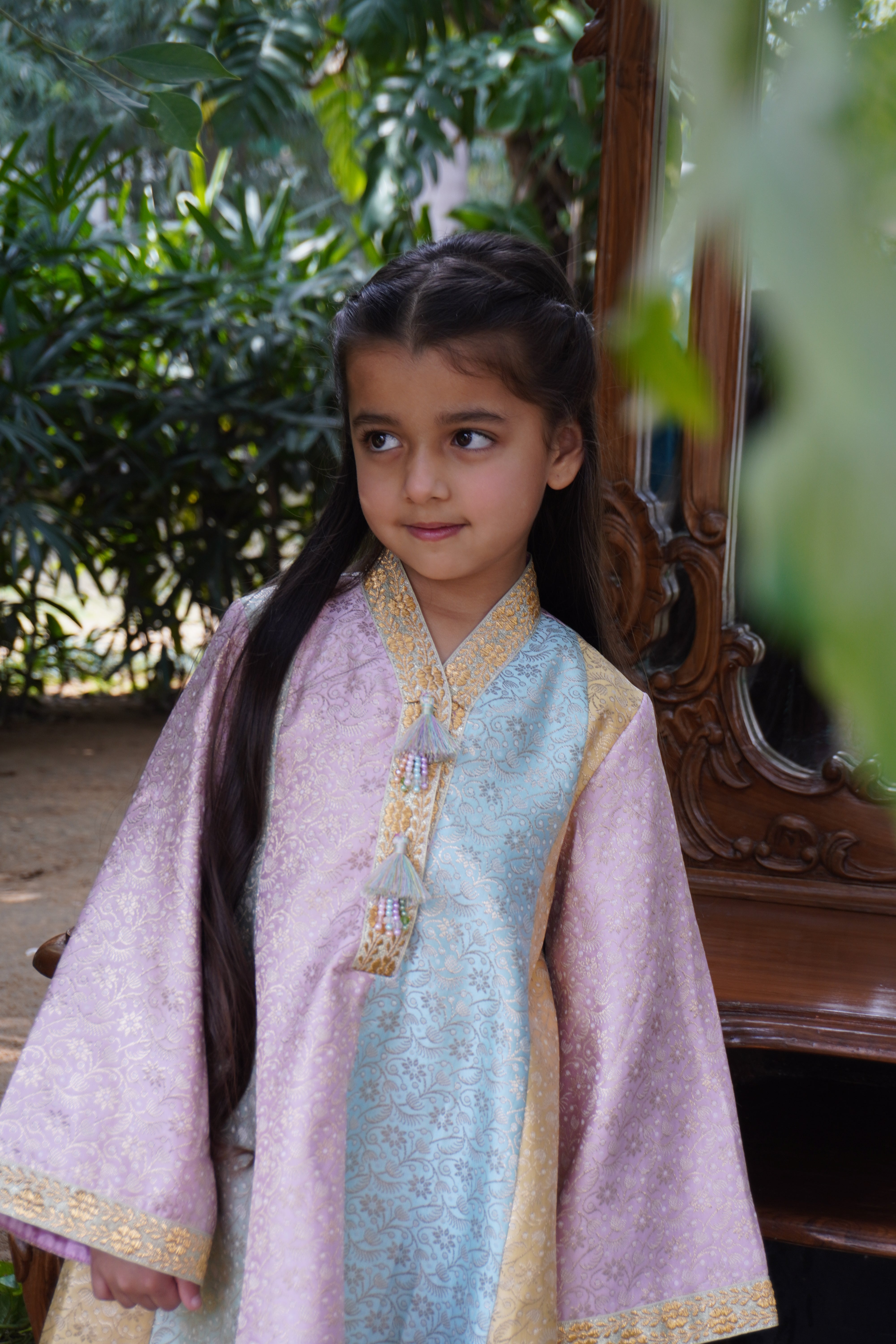 Ishq Sa Kurta Set- Girls