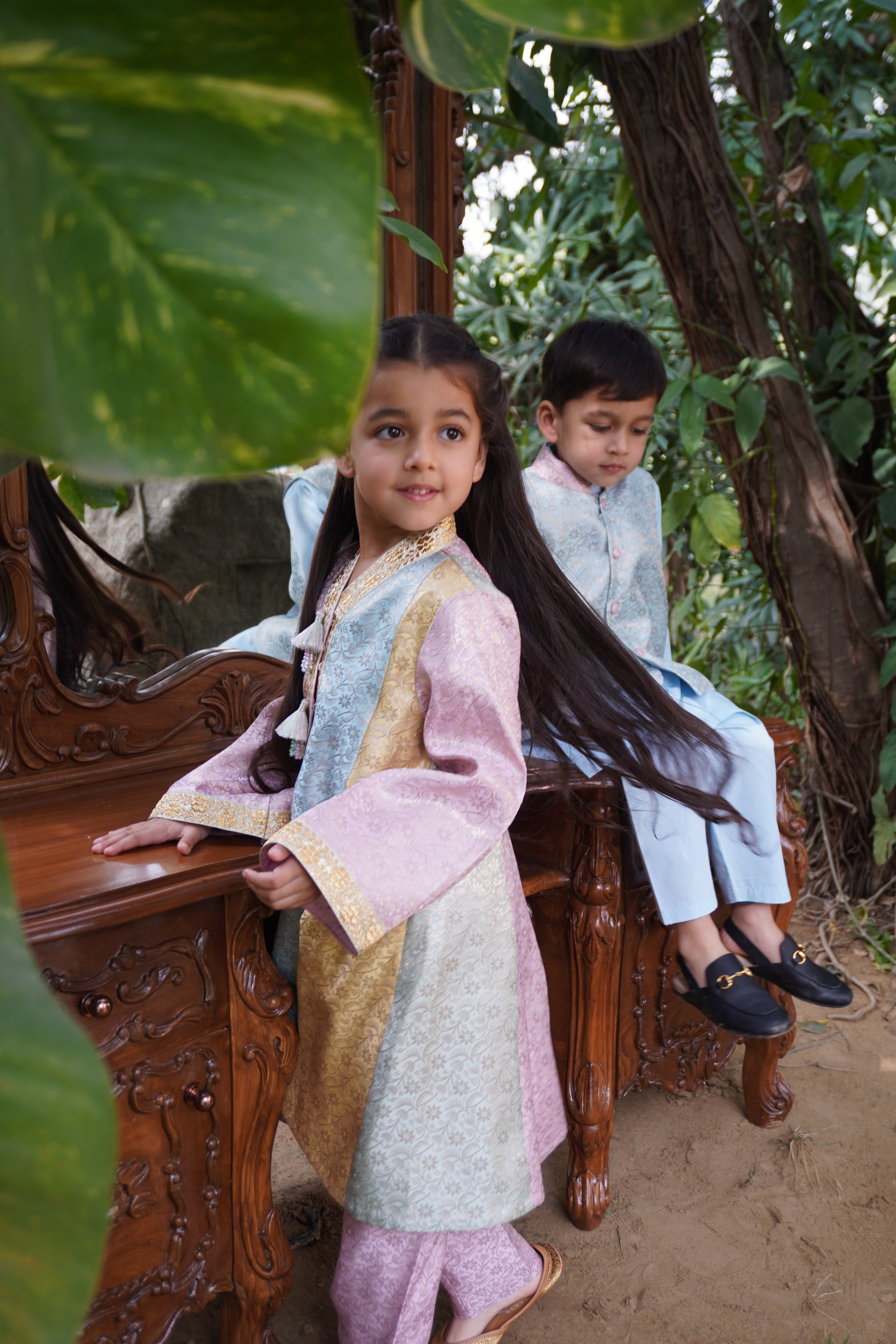 Ishq Sa Kurta Set- Girls