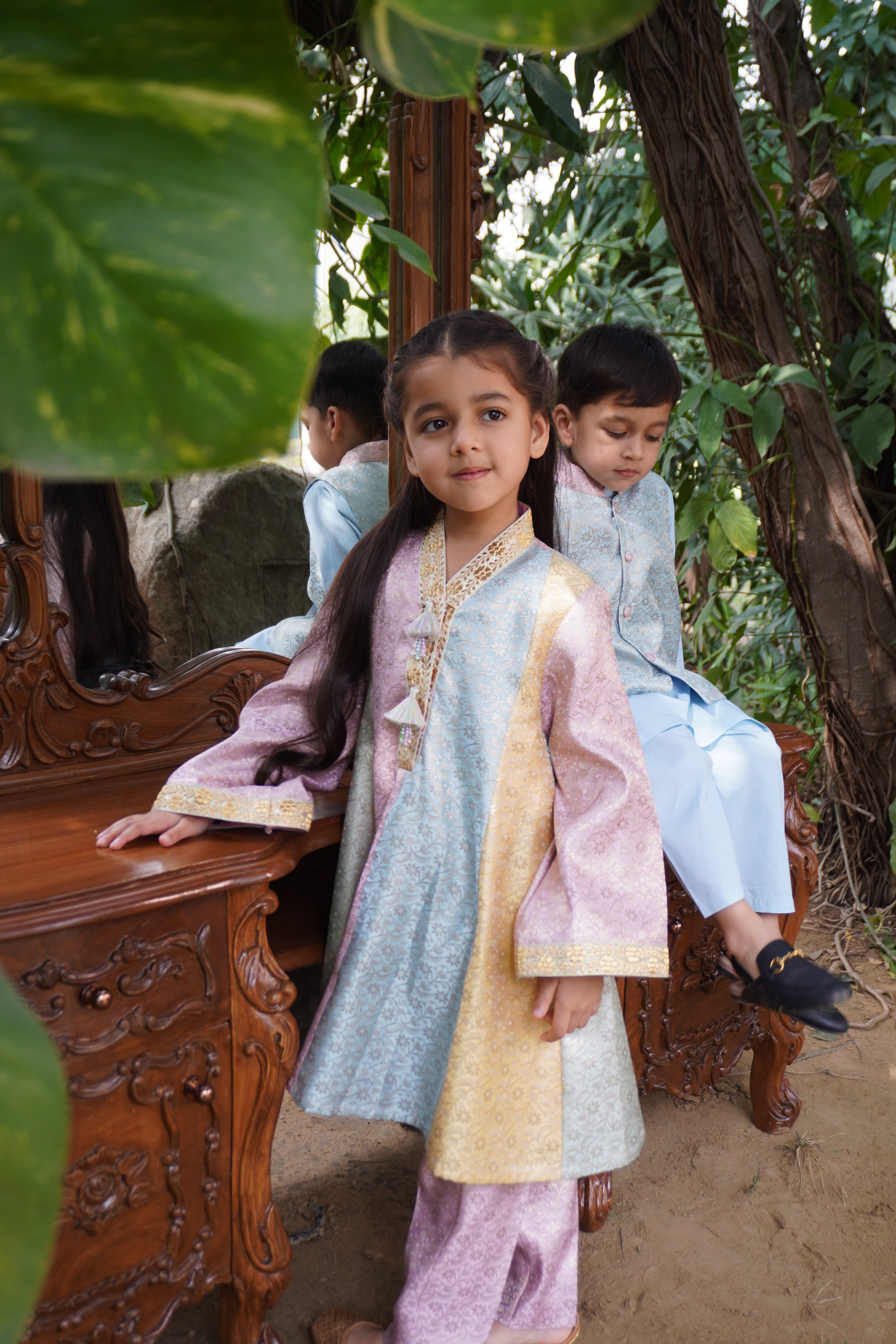 Ishq Sa Kurta Set- Girls