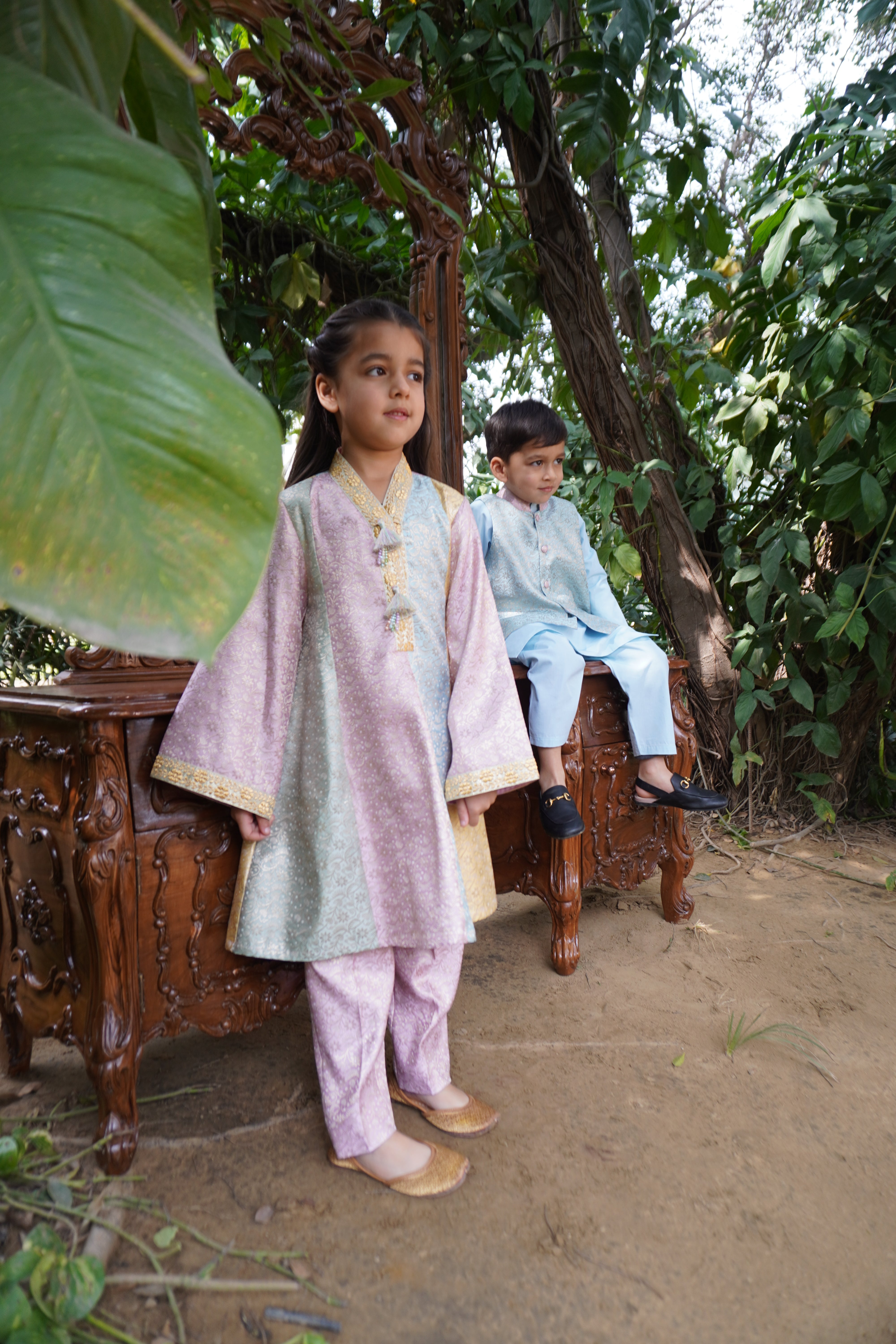 Ishq Sa Kurta Set- Girls