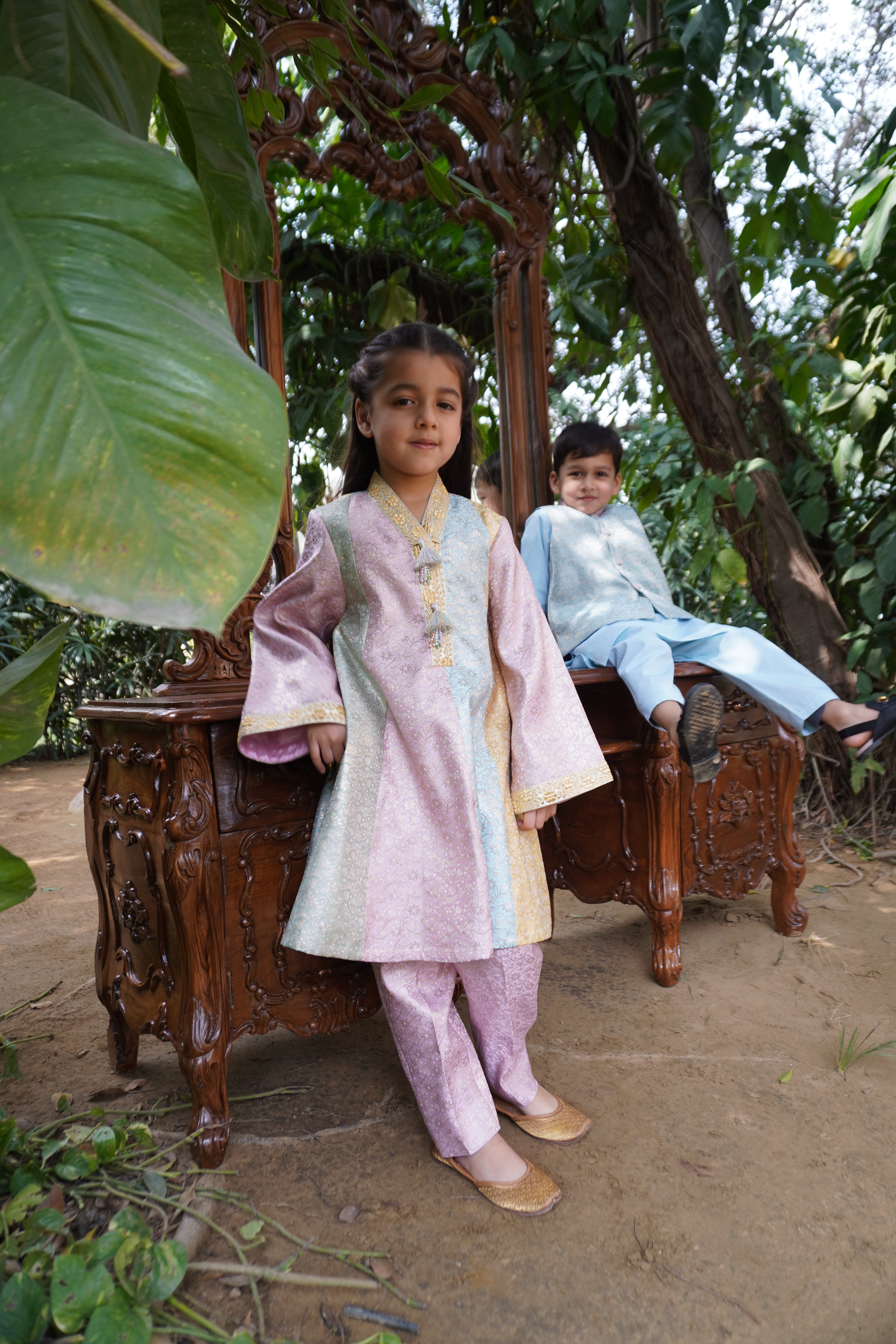 Ishq Sa Kurta Set- Girls