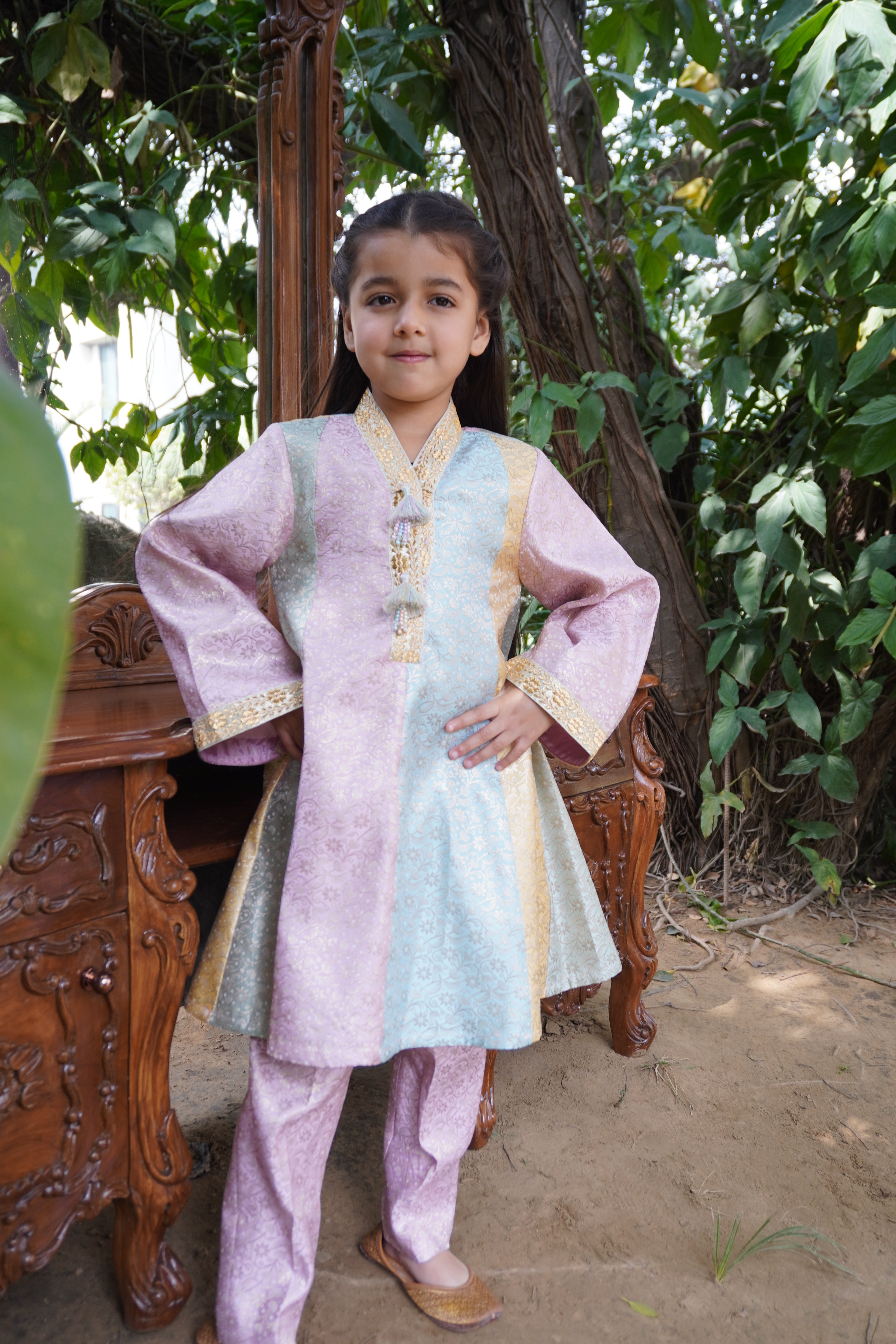 Ishq Sa Kurta Set- Girls