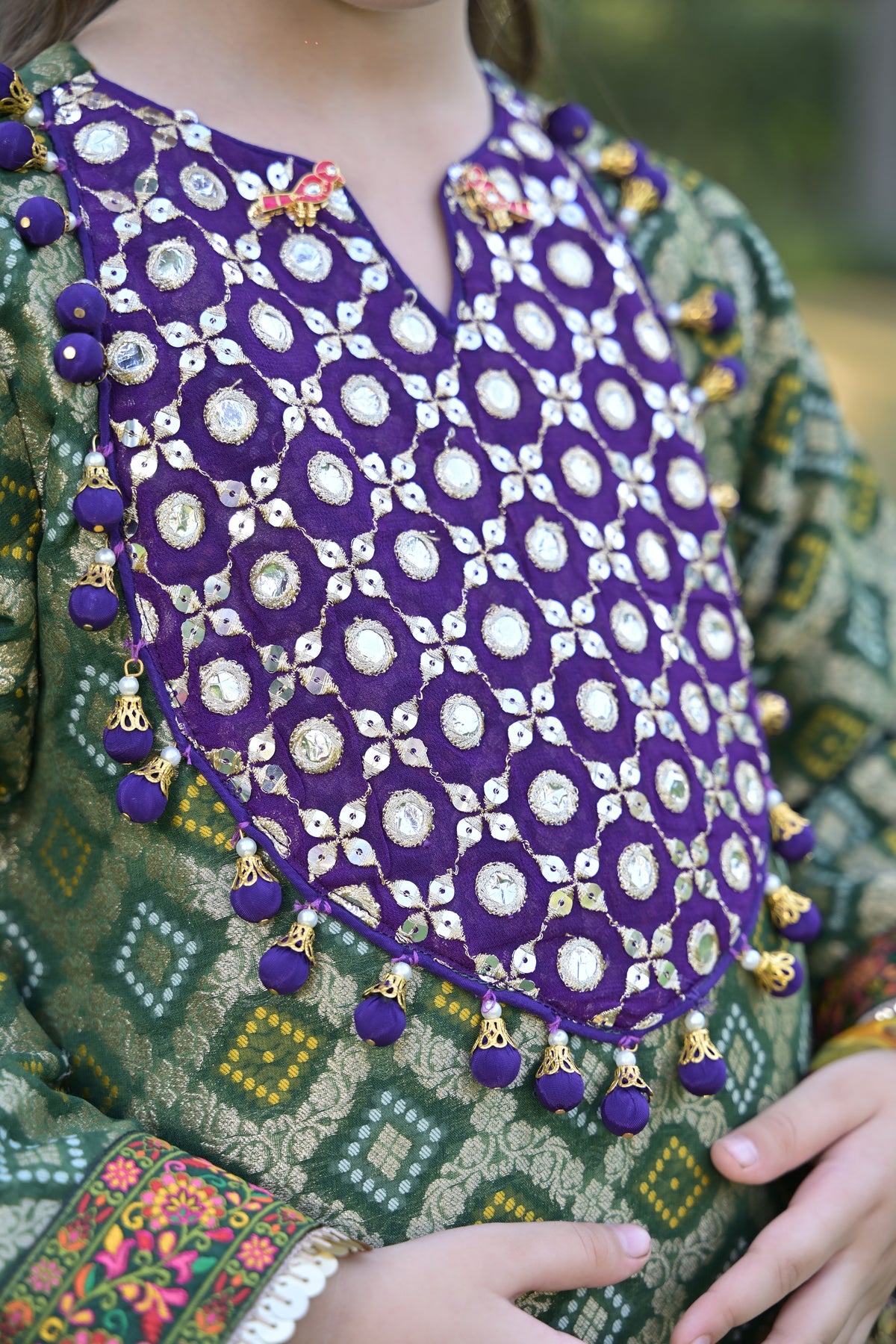 Paan ki Gali Kurta Set for Girl