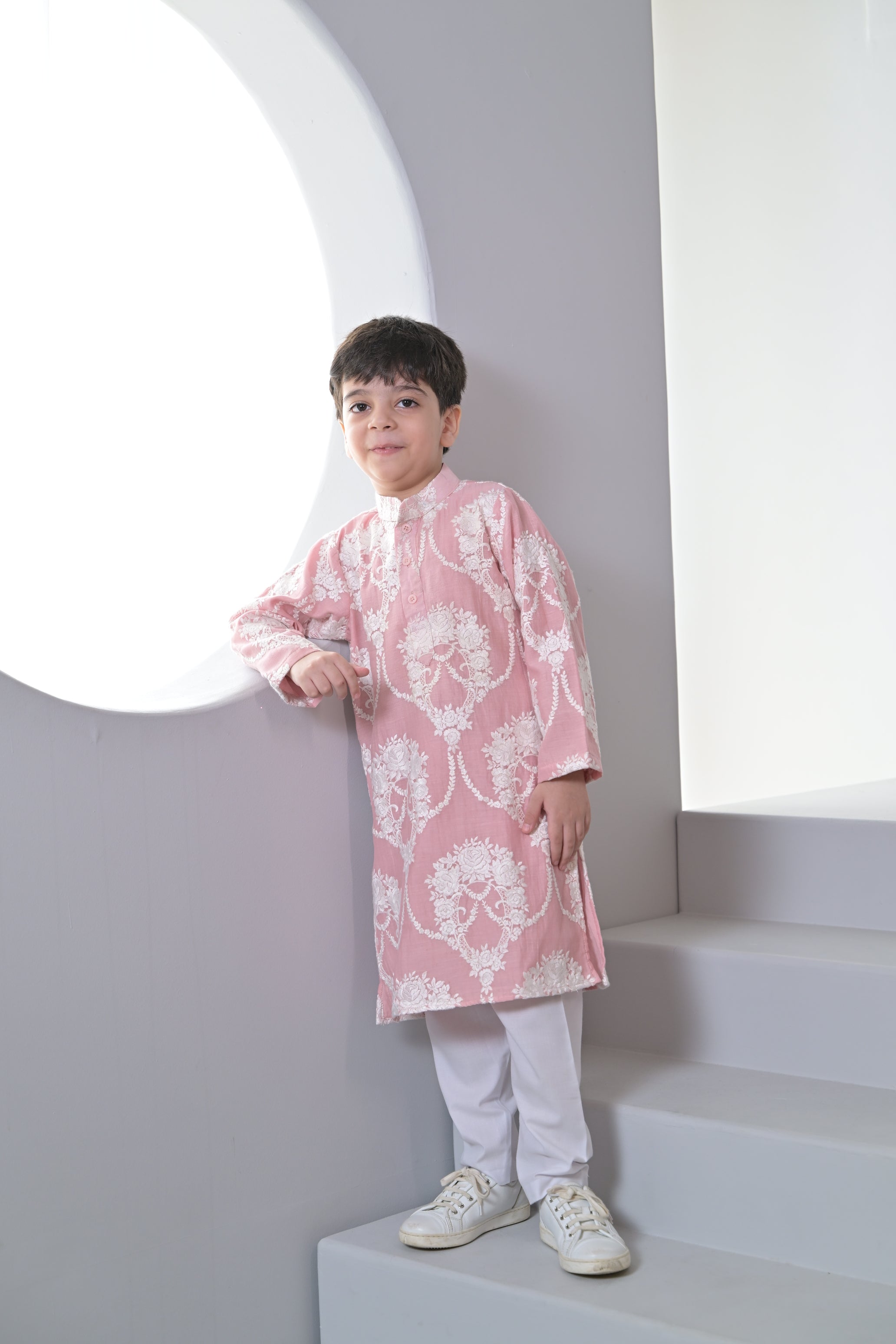Blush Royalty Kurta Set For Boy