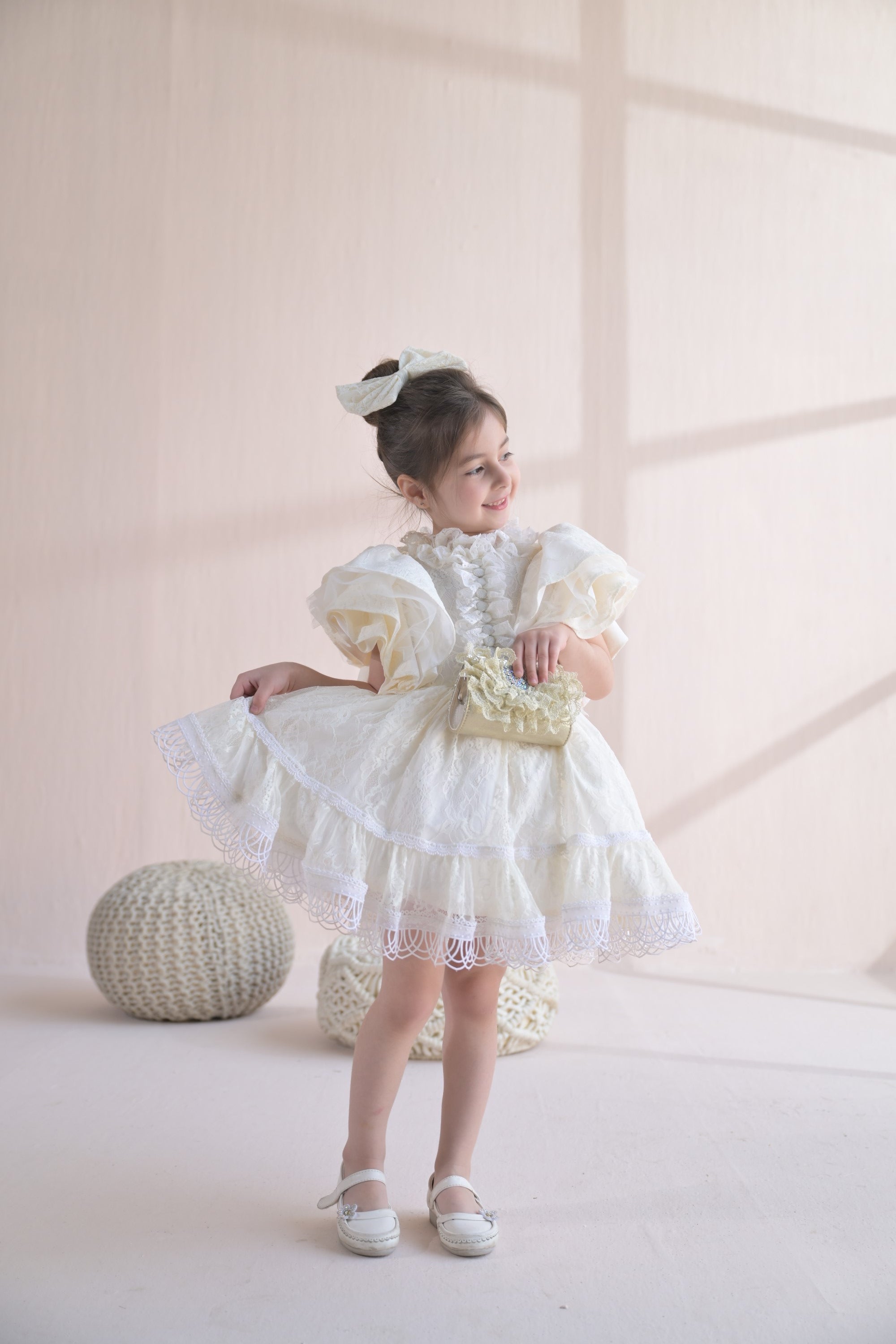 Lacey missy dress-ivory