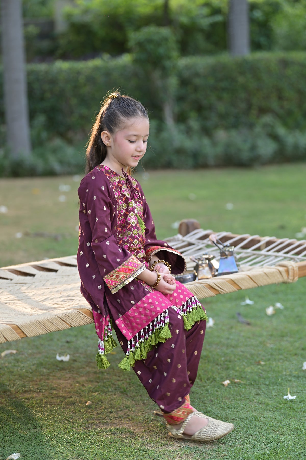 Ghat ki Shaam Kurta Set for Girl