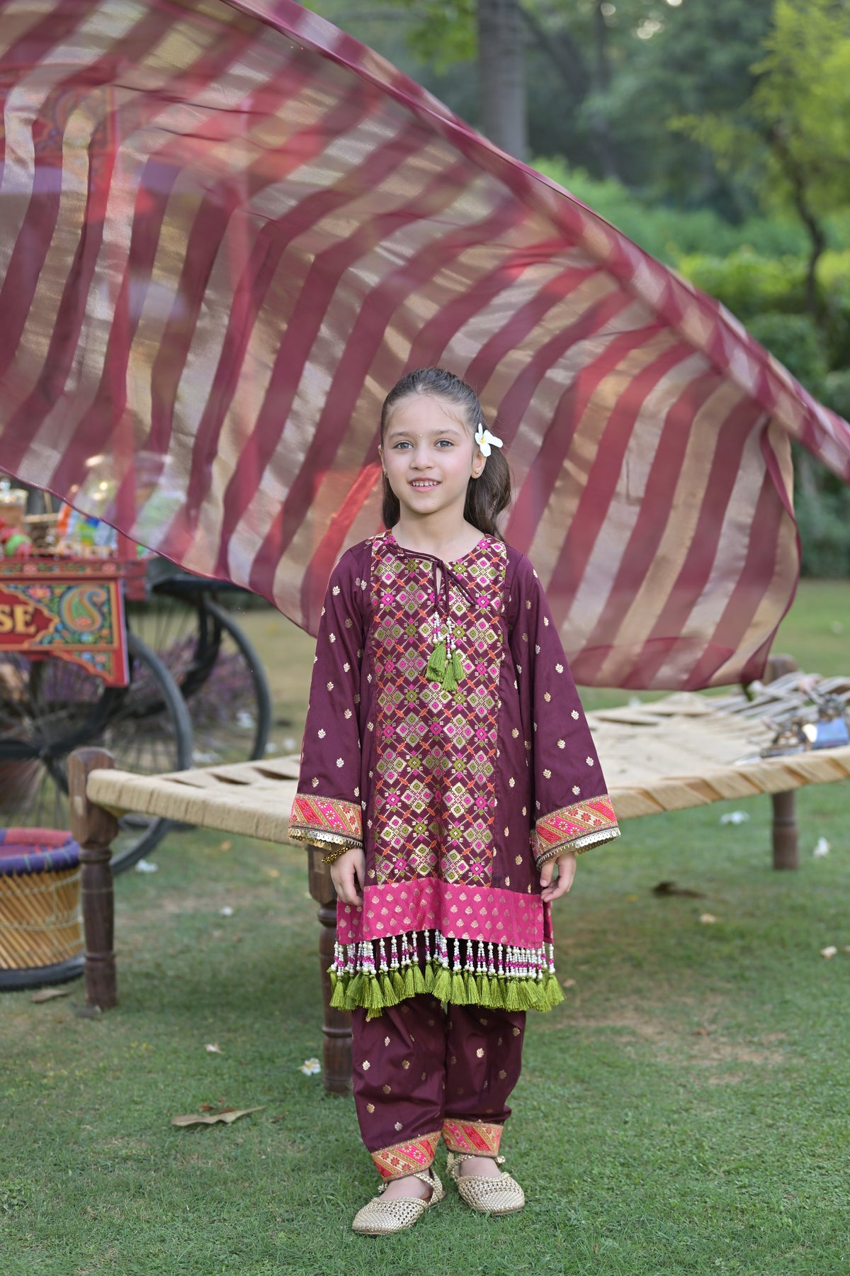 Ghat ki Shaam Kurta Set for Girl