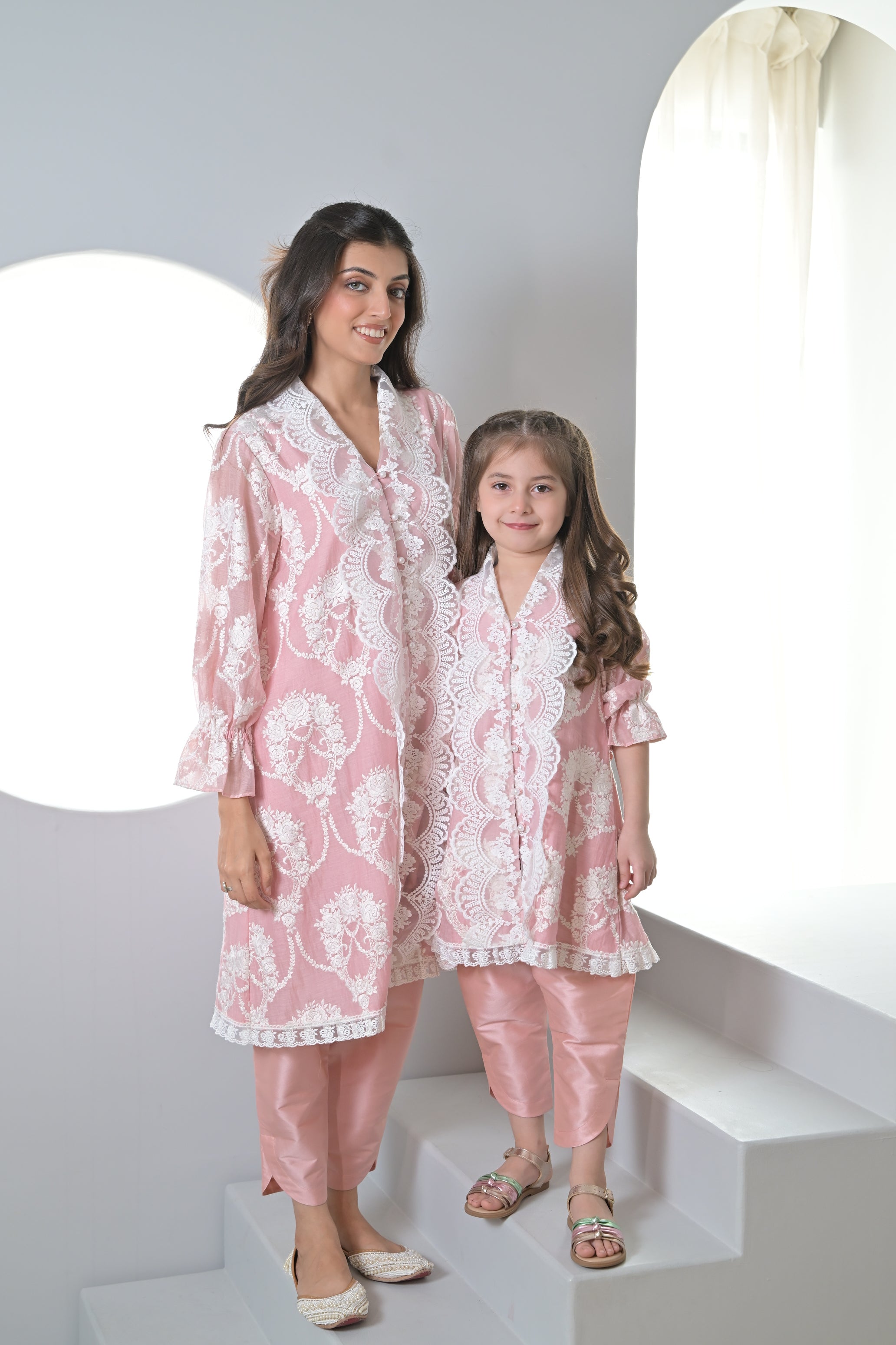 Blush Royalty Kurta Set For Girl