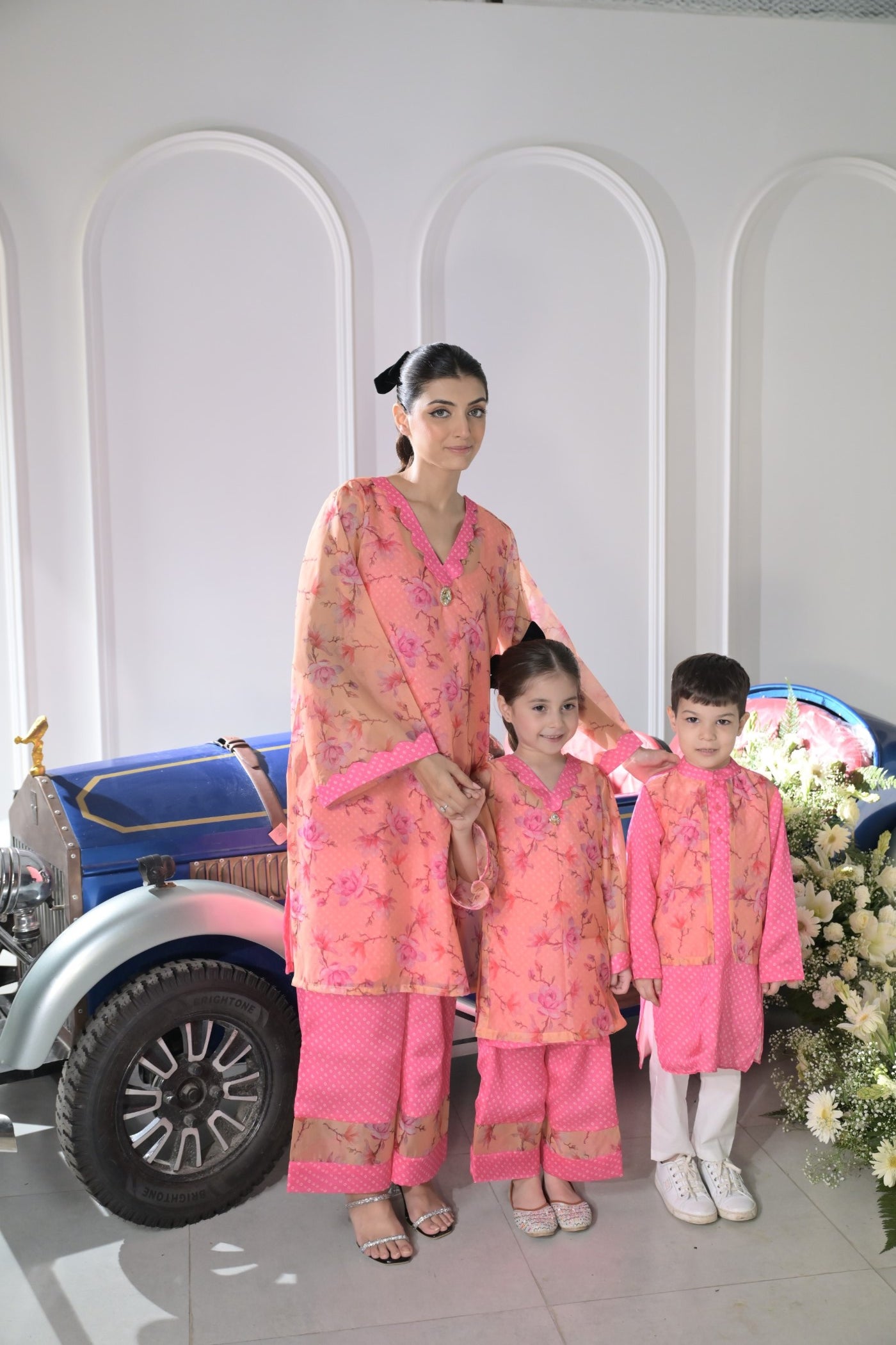 Peachy Pink Organza-Girls