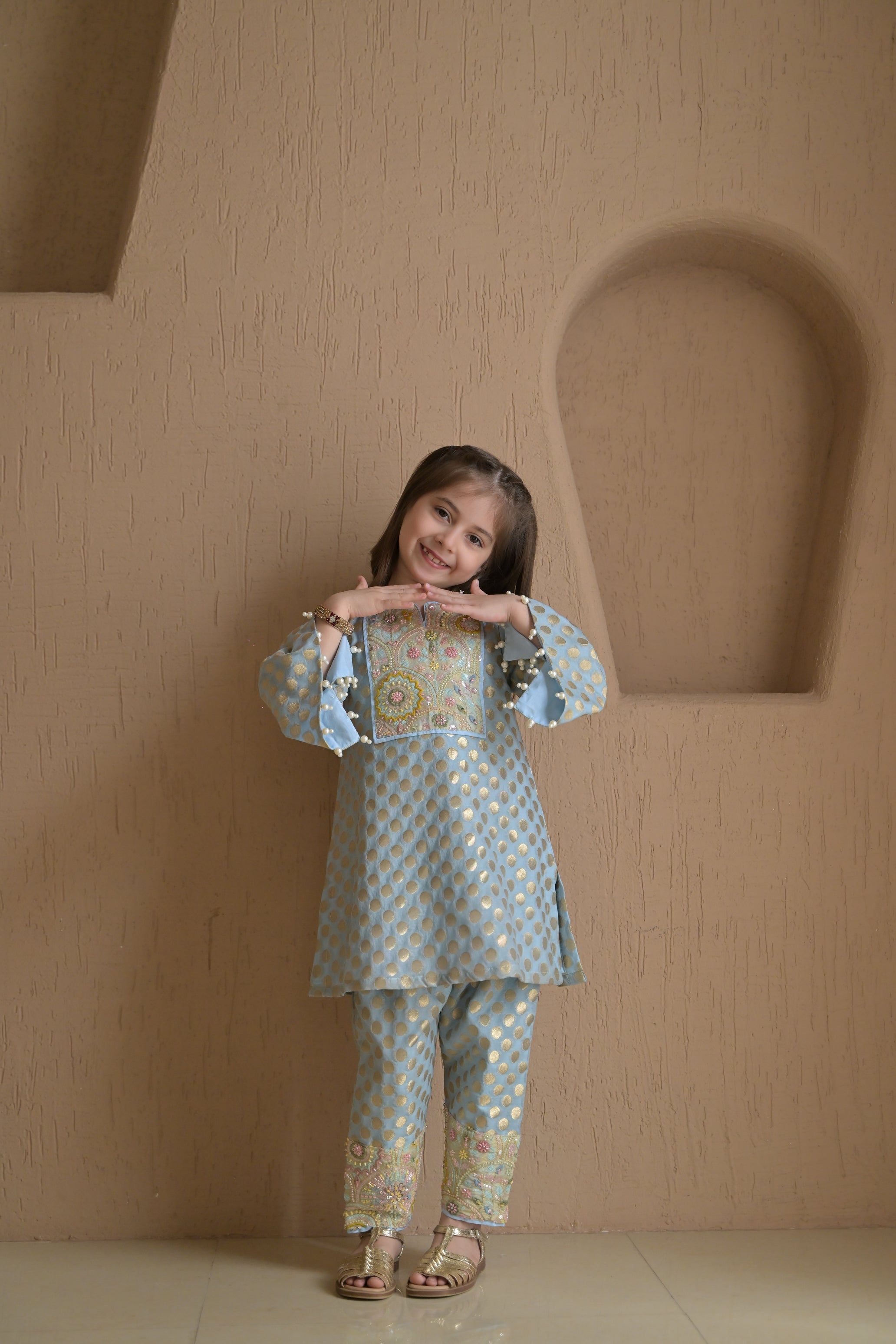 Aasmaani Rajsi Kurta Set For Girl