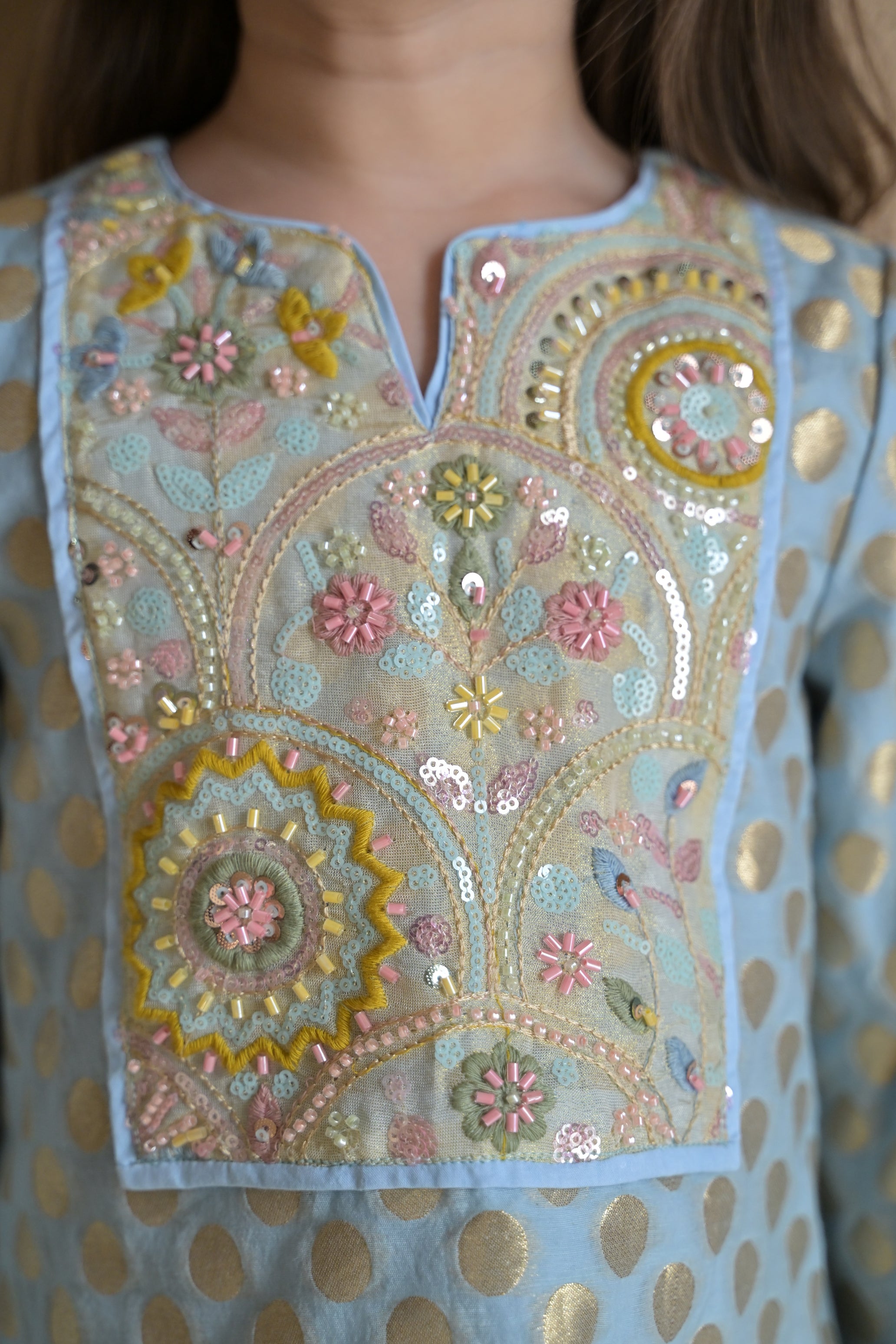 Aasmaani Rajsi Kurta Set For Girl