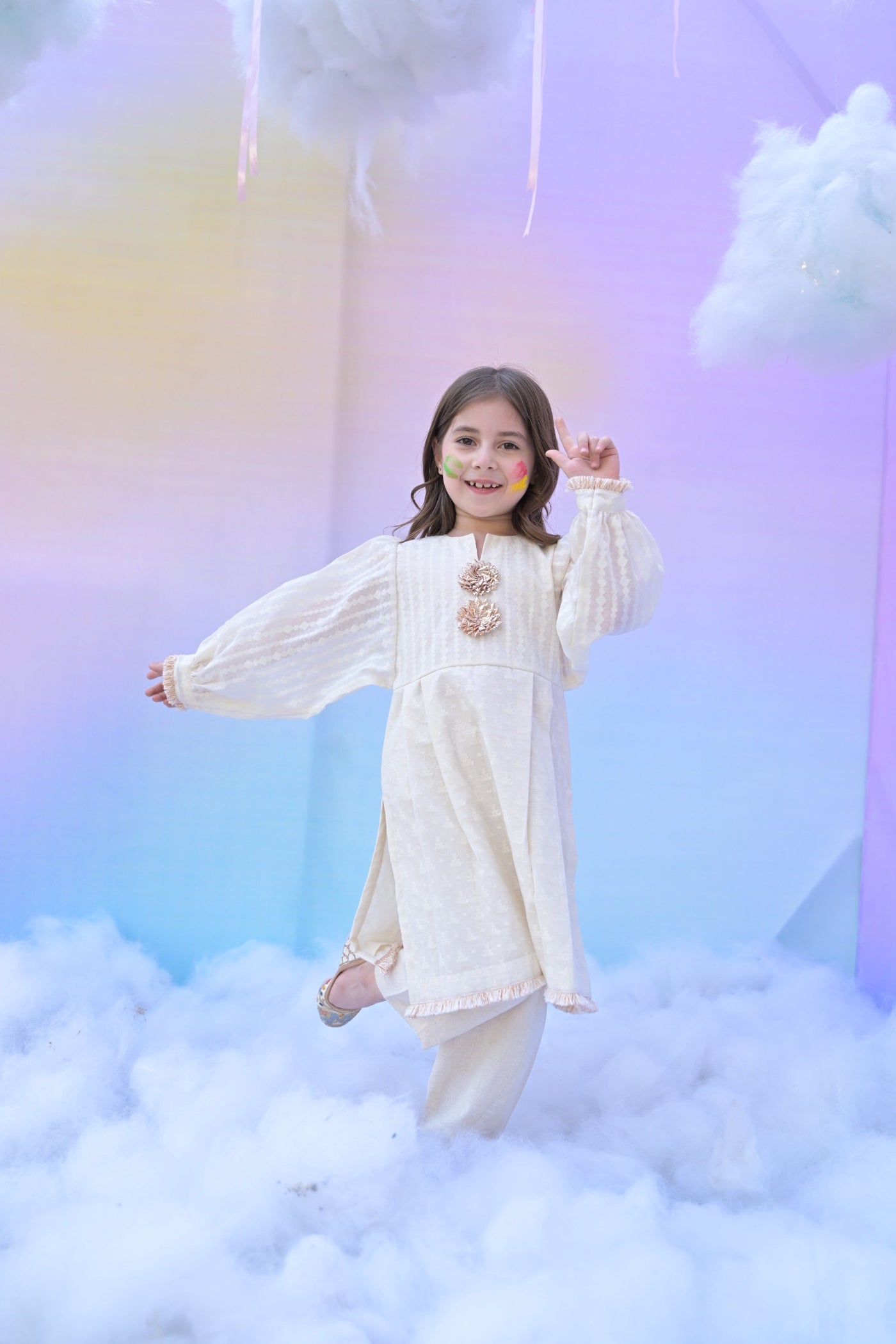 Gota Masti Girl Kurta Set