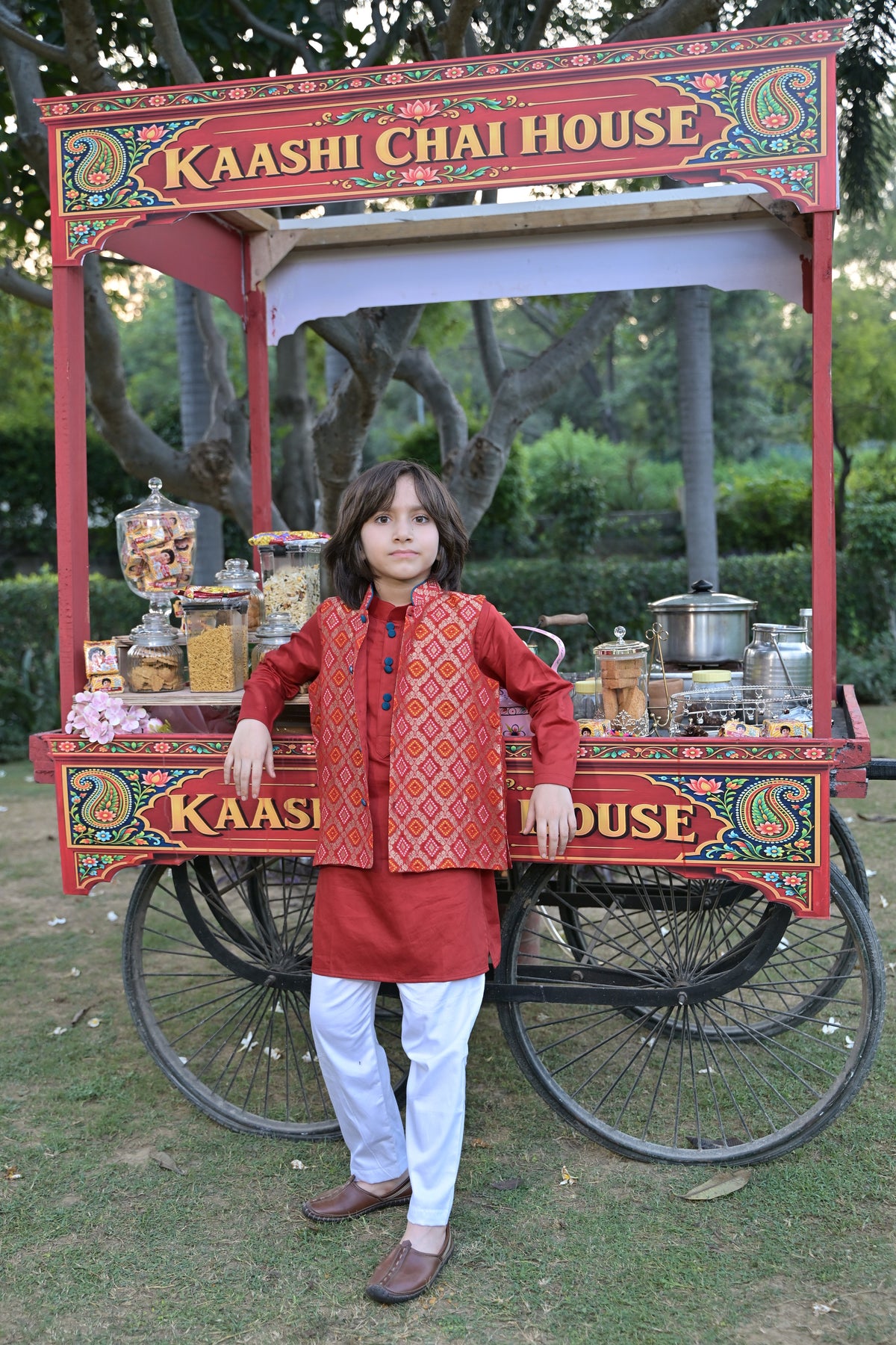 Lal Gulab Kurta Set for Boy