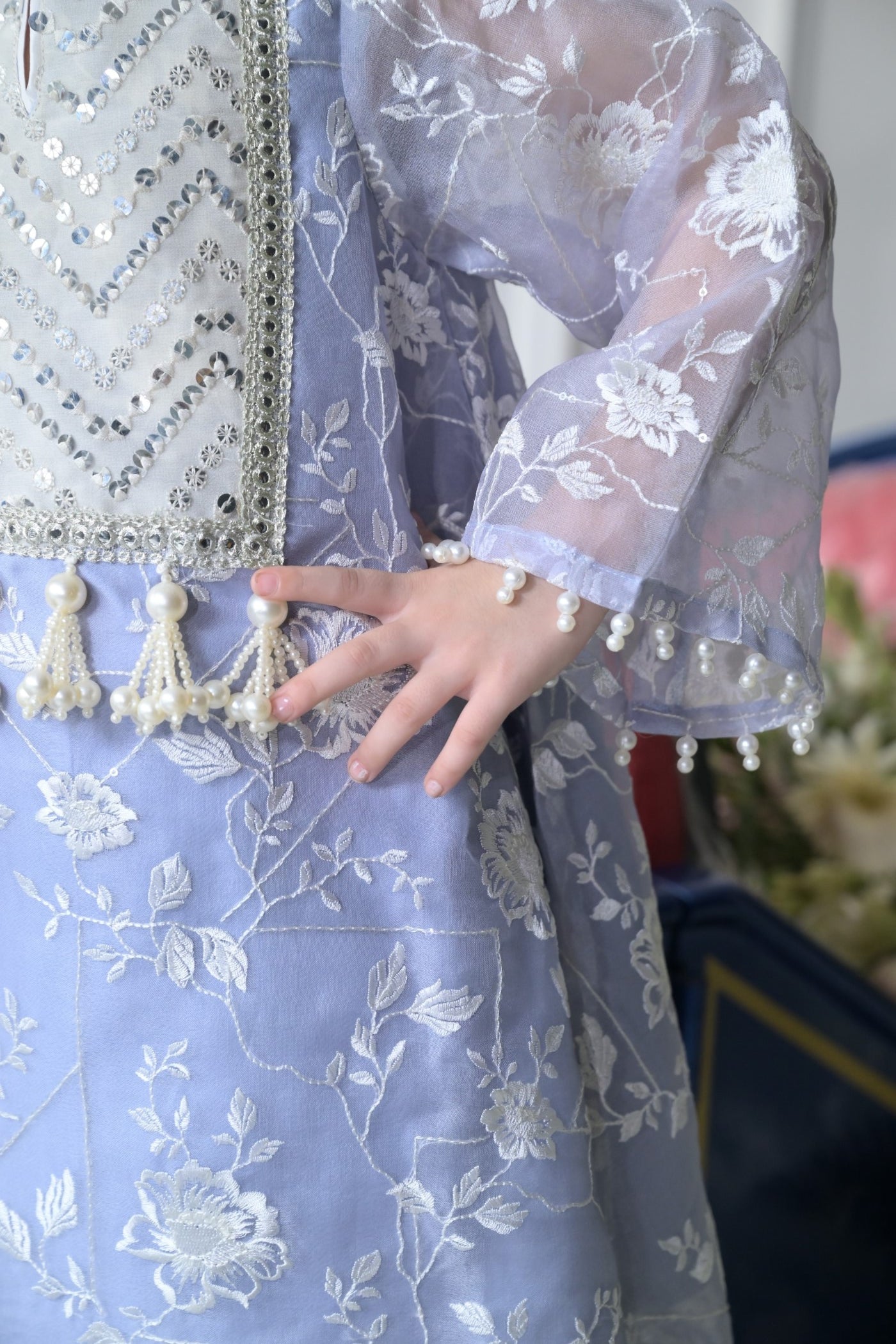 Periwinkle Organza- Girls