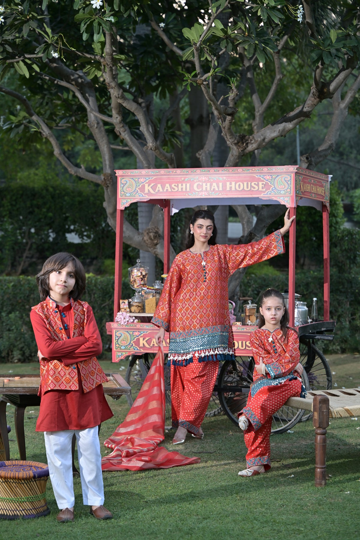 Lal Gulab Kurta Set for Boy