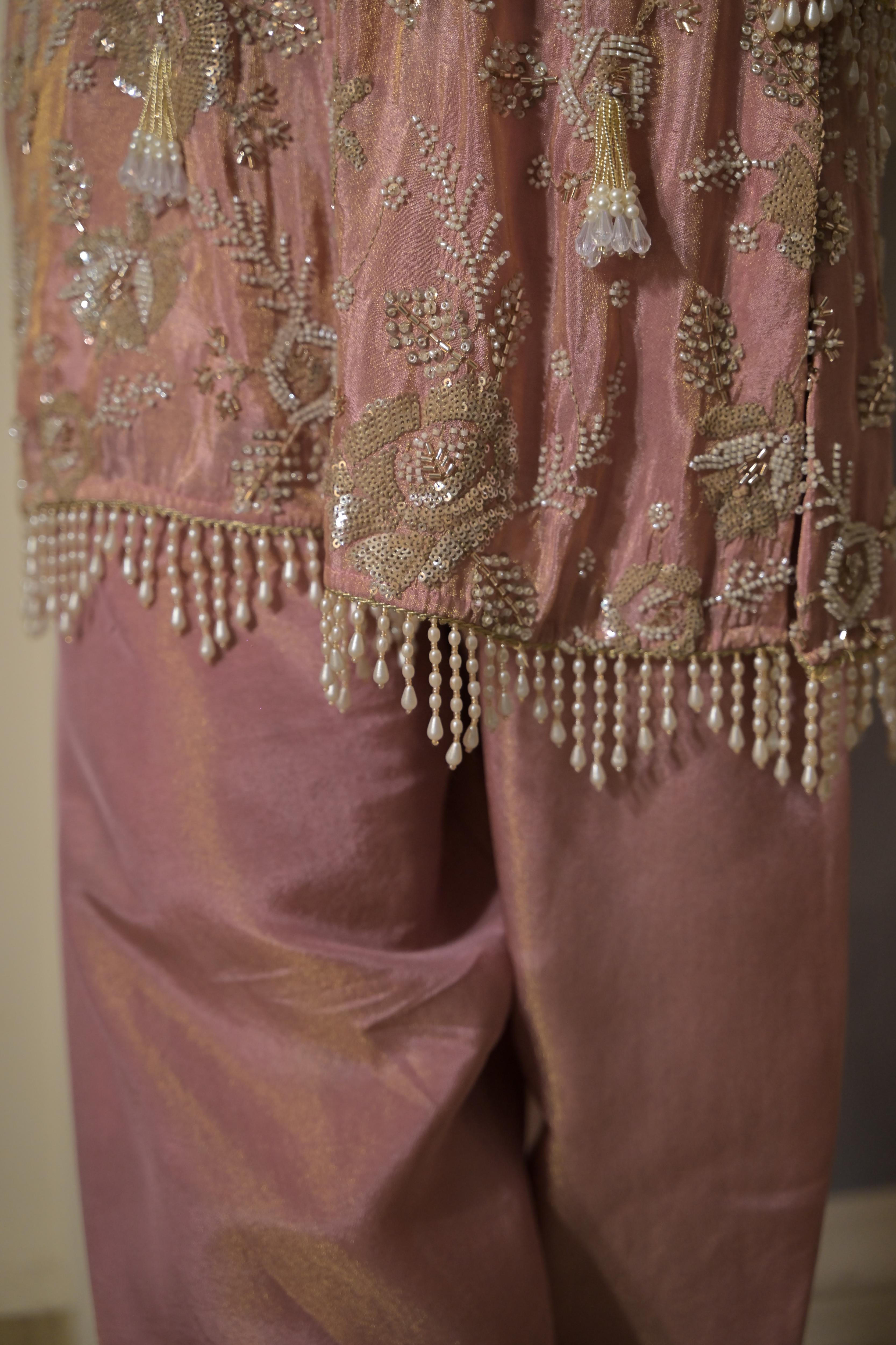 Sweet Old Rose Kurta Set for Women