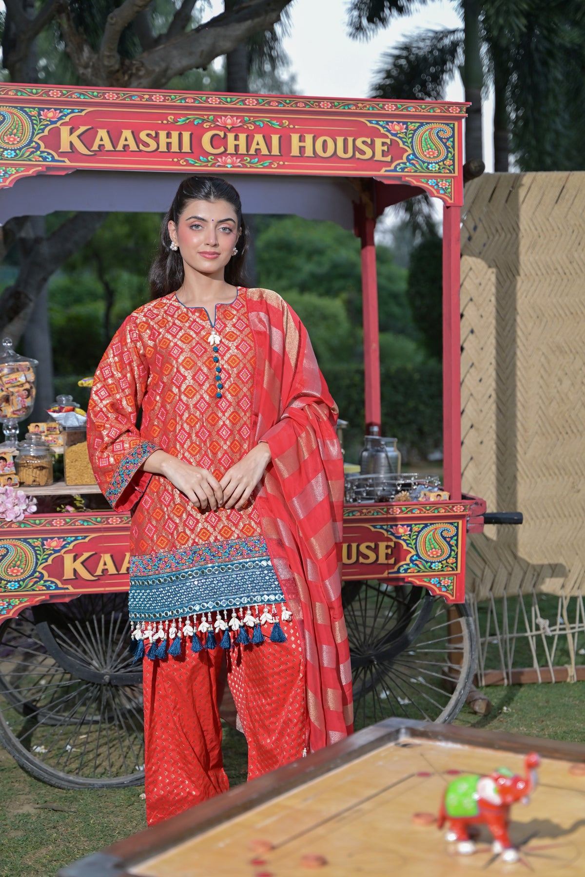 Lal Gulab Kurta Set for Women