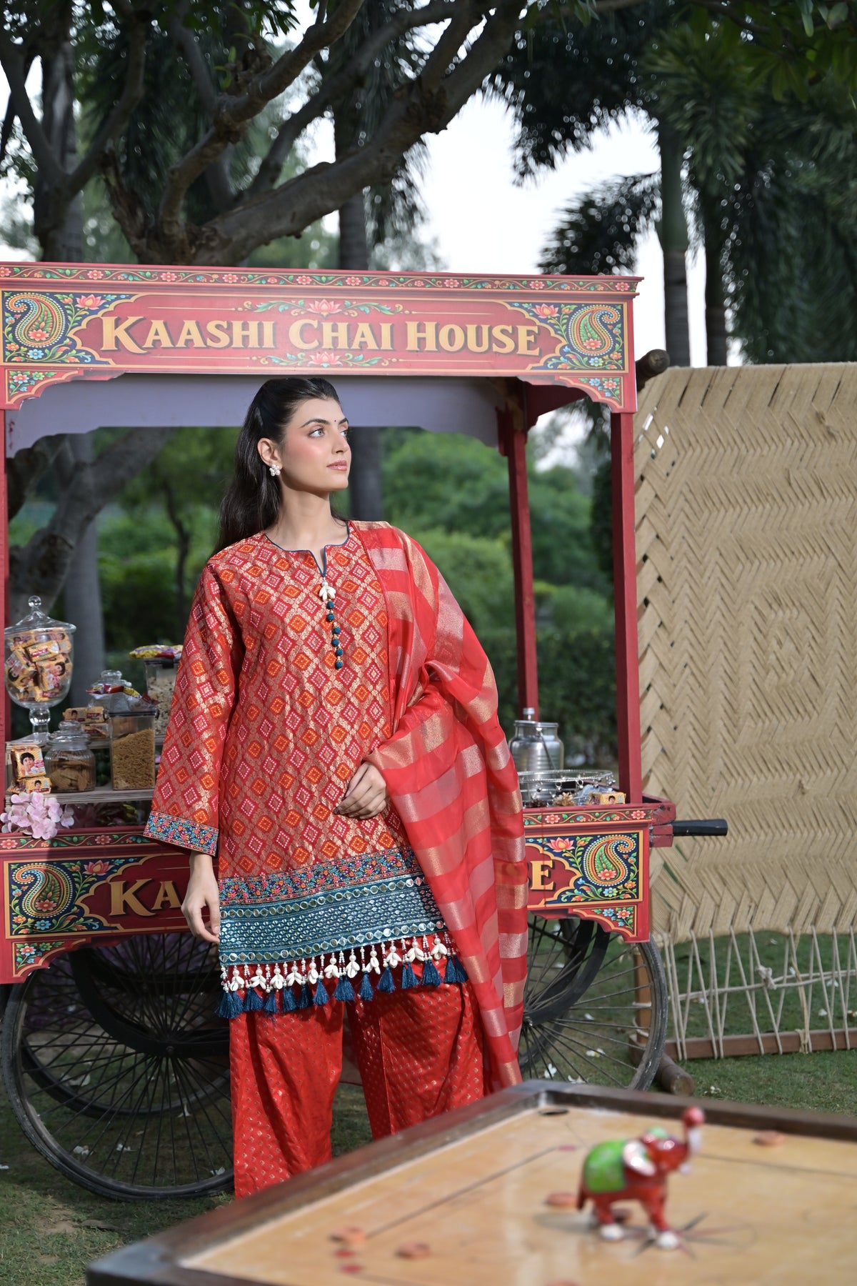 Lal Gulab Kurta Set for Women