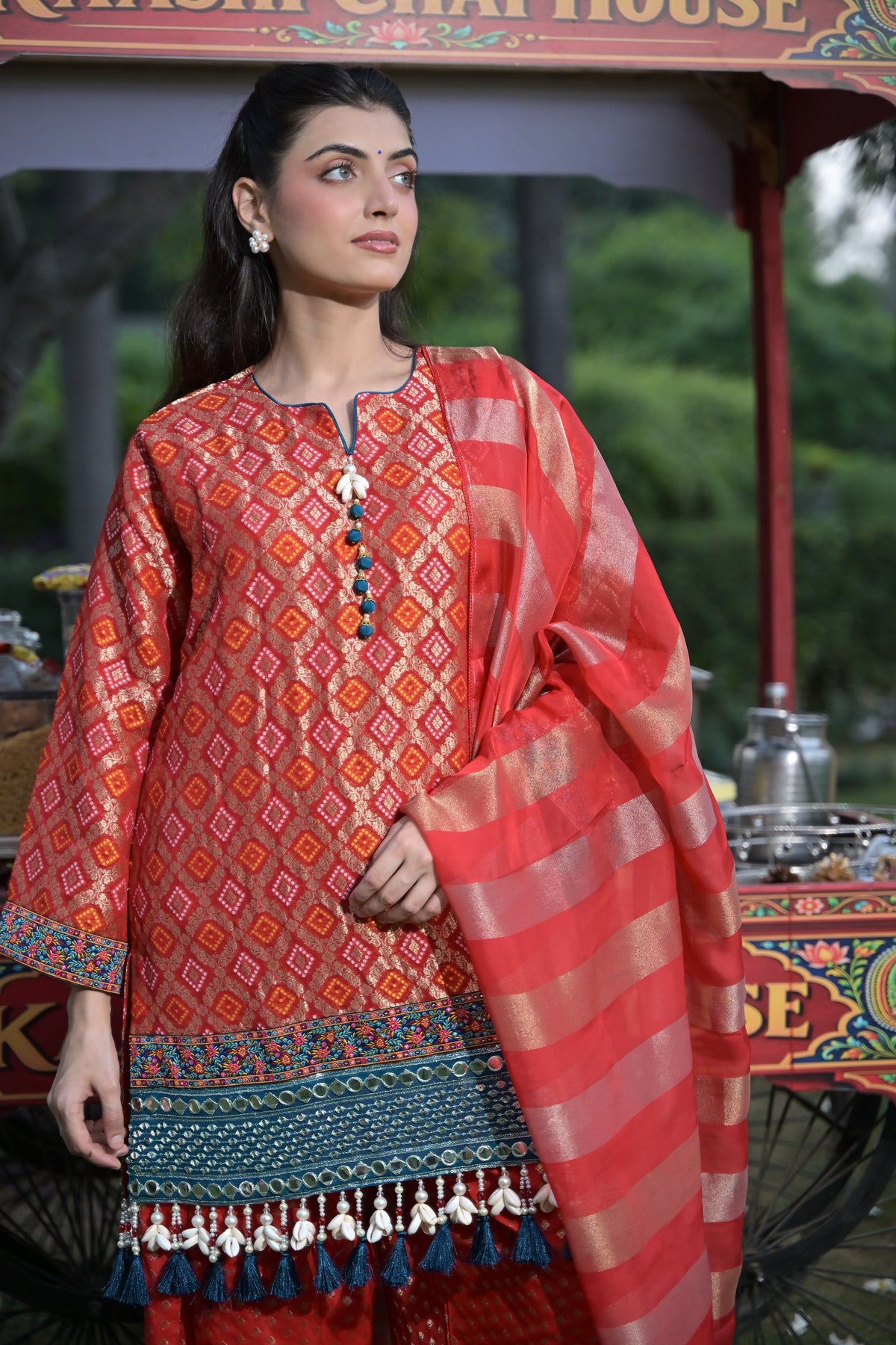 Lal Gulab Kurta Set for Women