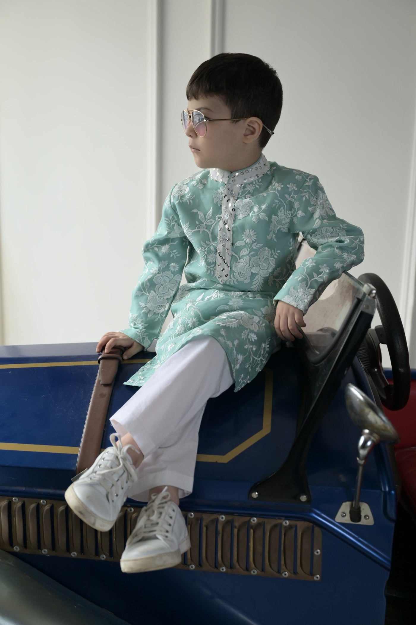 Sea Green Organza- Boys