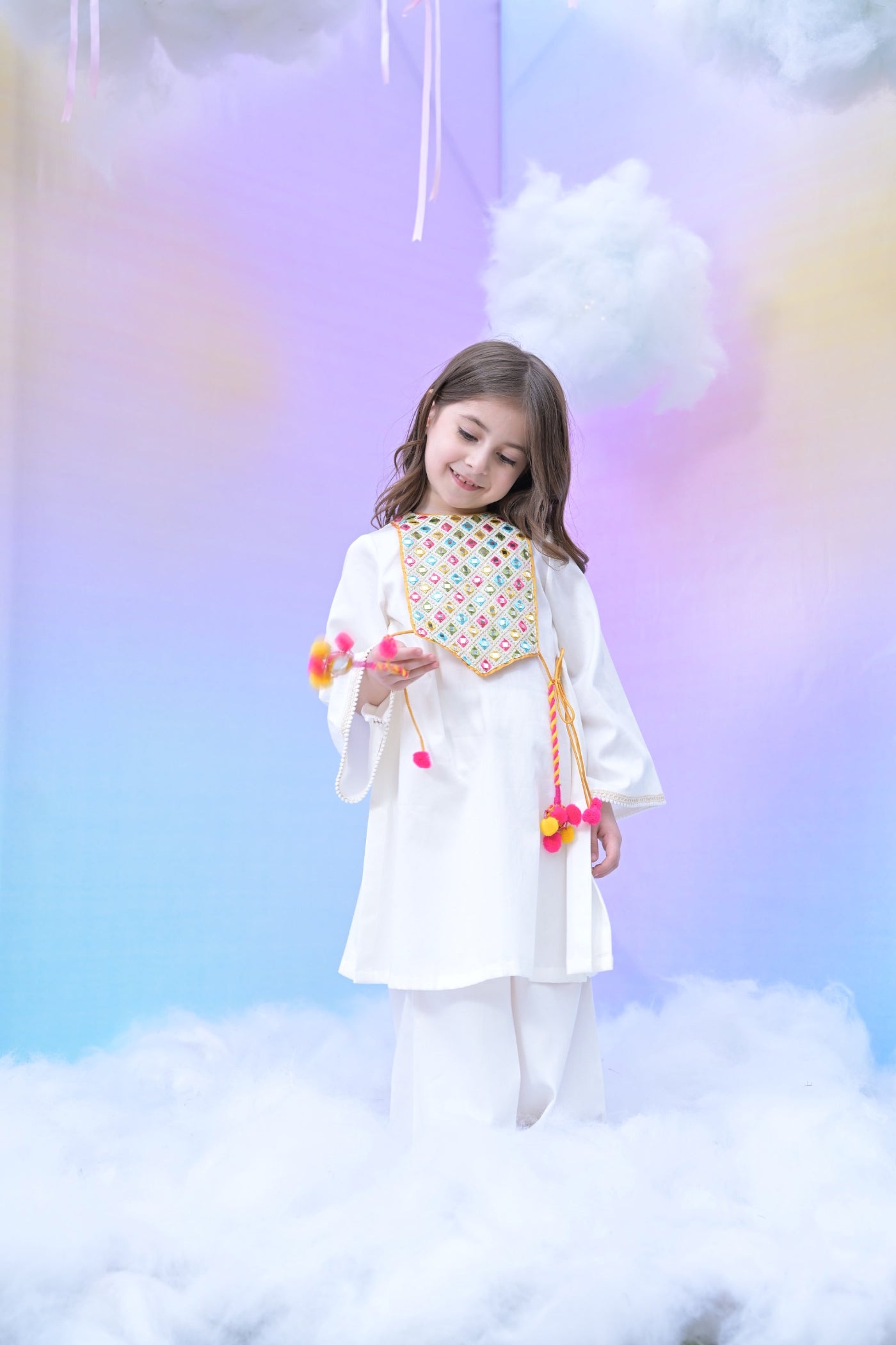 Rangeen Baarish Girl Kurta Set