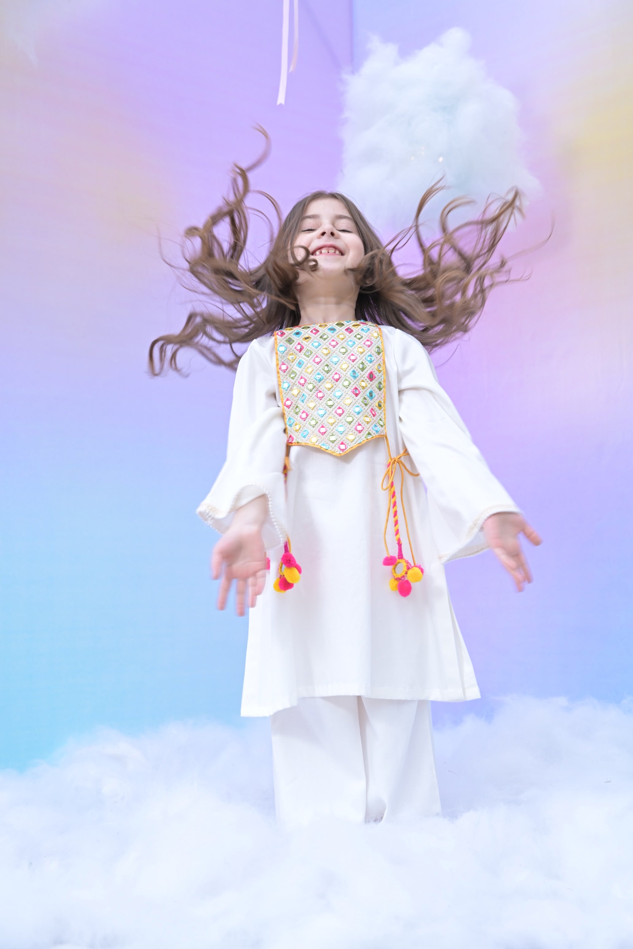 Rangeen Baarish Girl Kurta Set