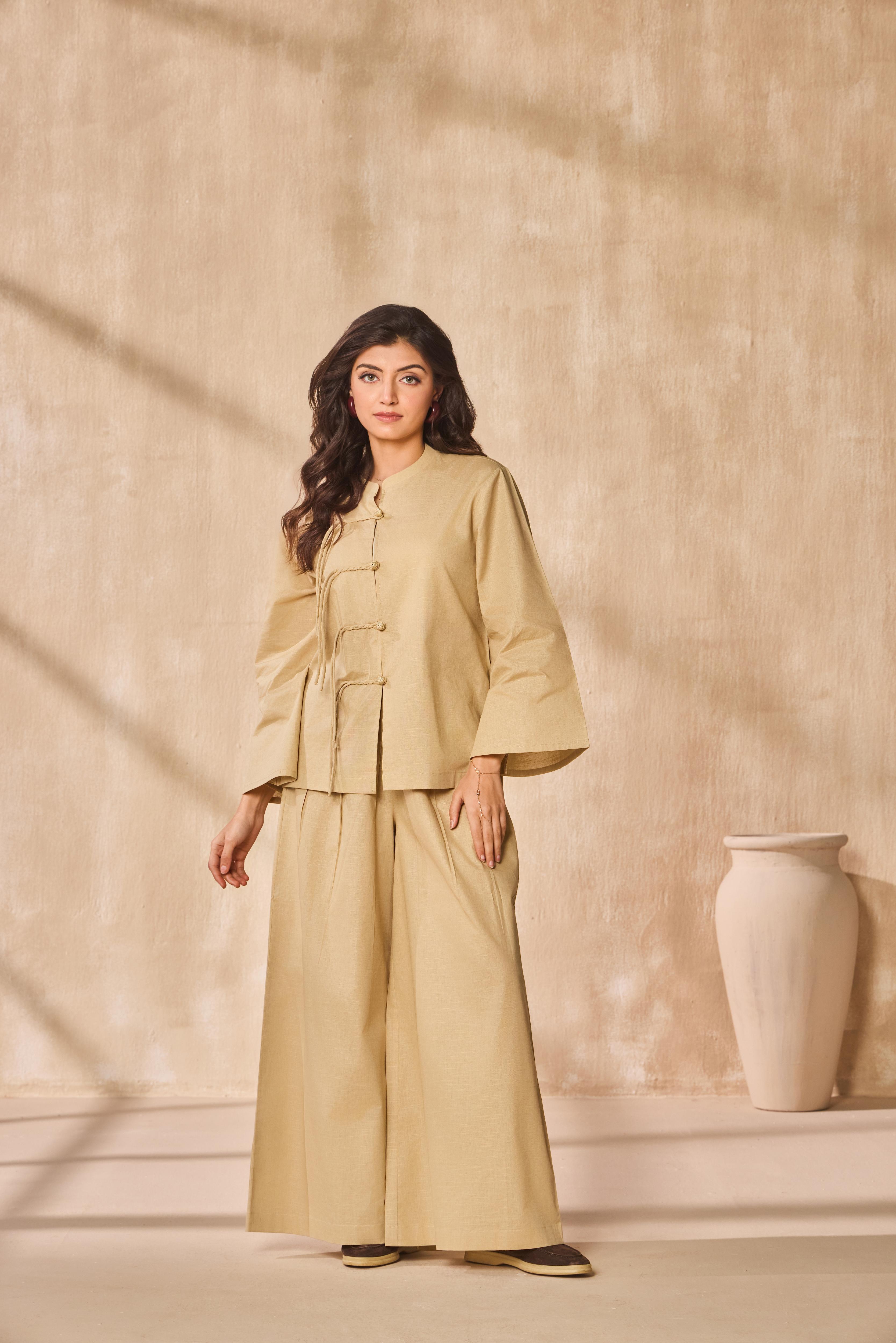 Tuscan Beige Co-ord Set For Women