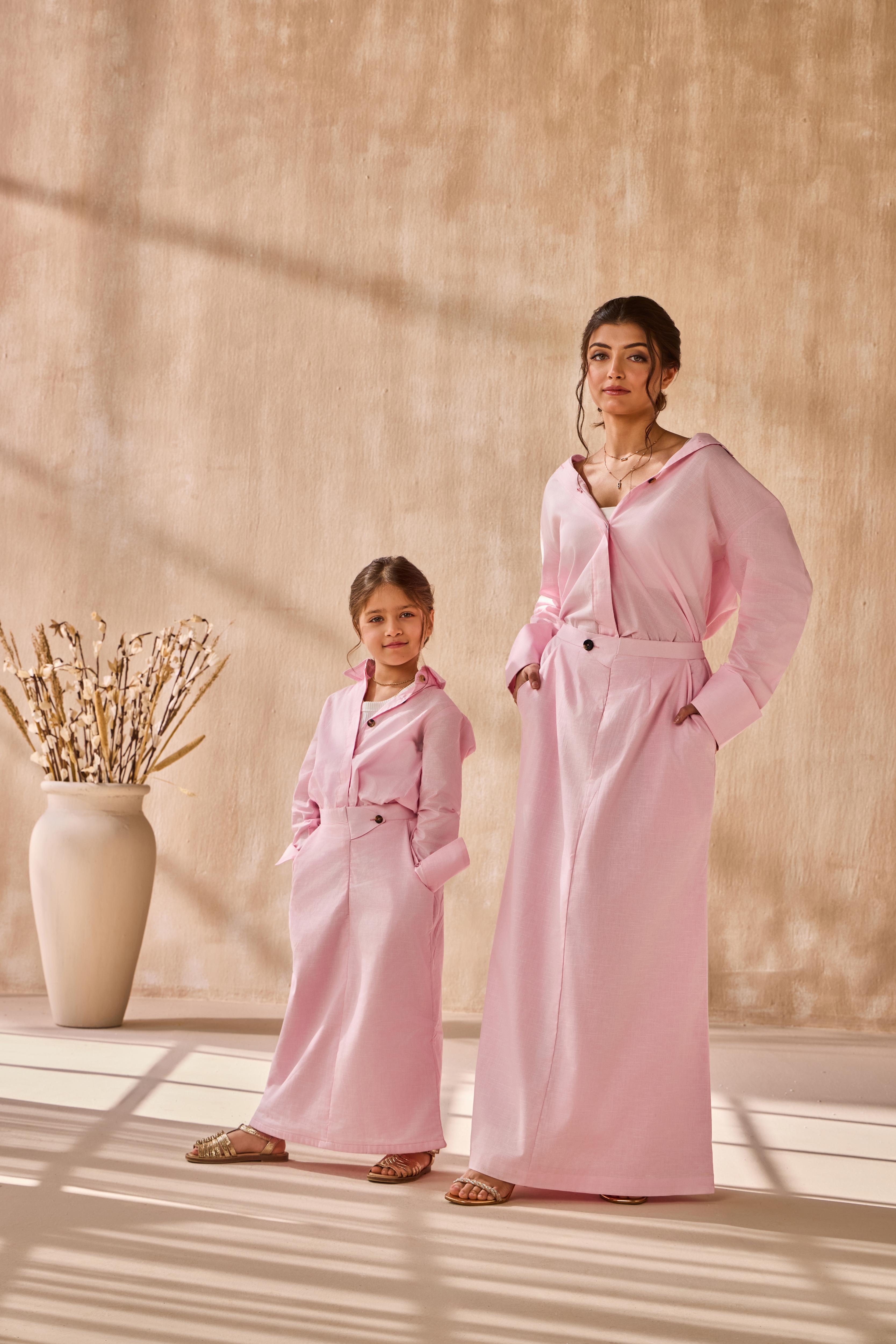 Blush Petal Co-ord Set For Girl