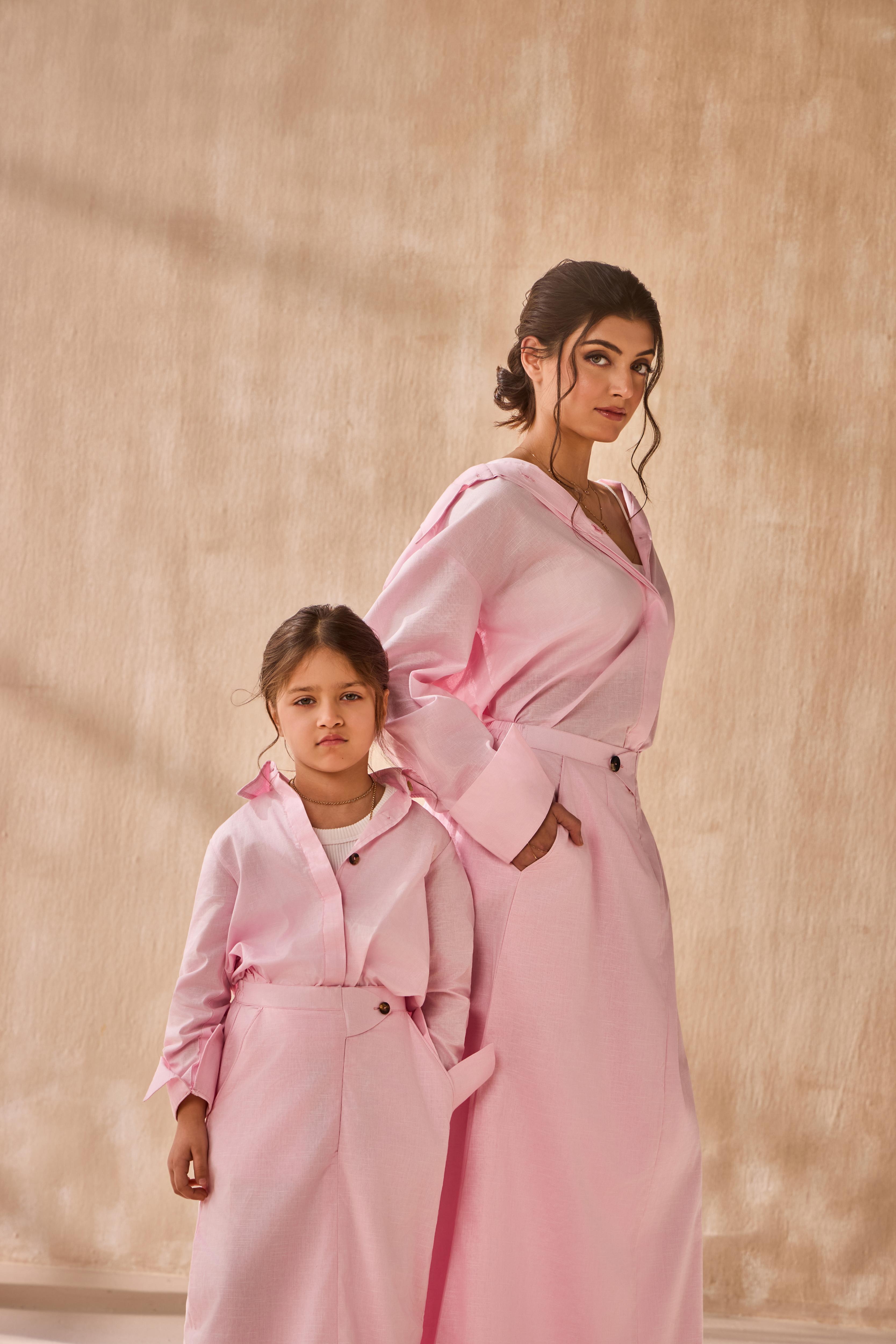 Blush Petal Co-ord Set For Girl