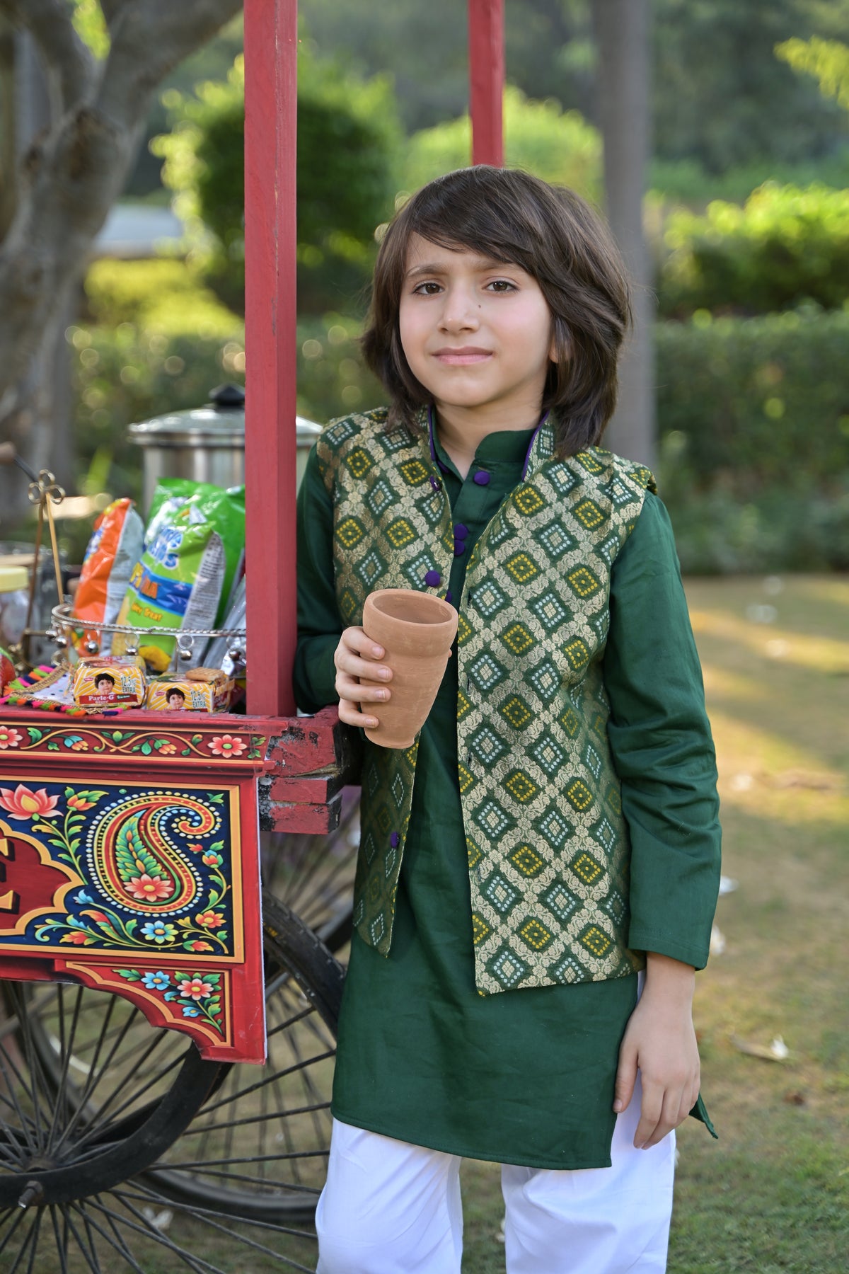 Paan ki Gali Kurta Set for Boy