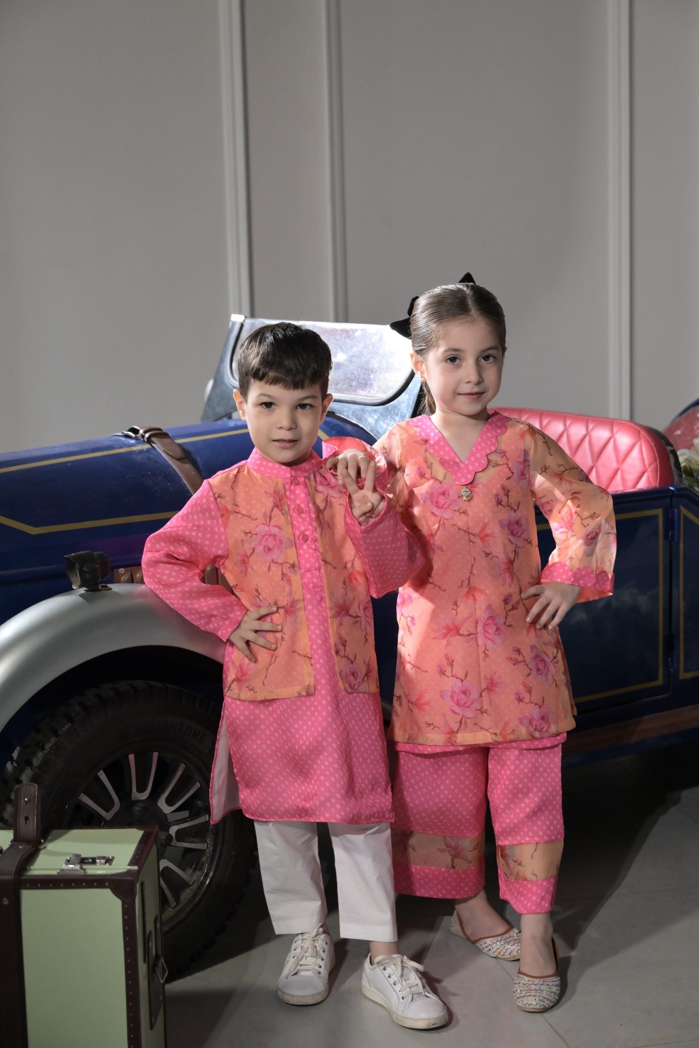 Peachy Pink Organza- Boys