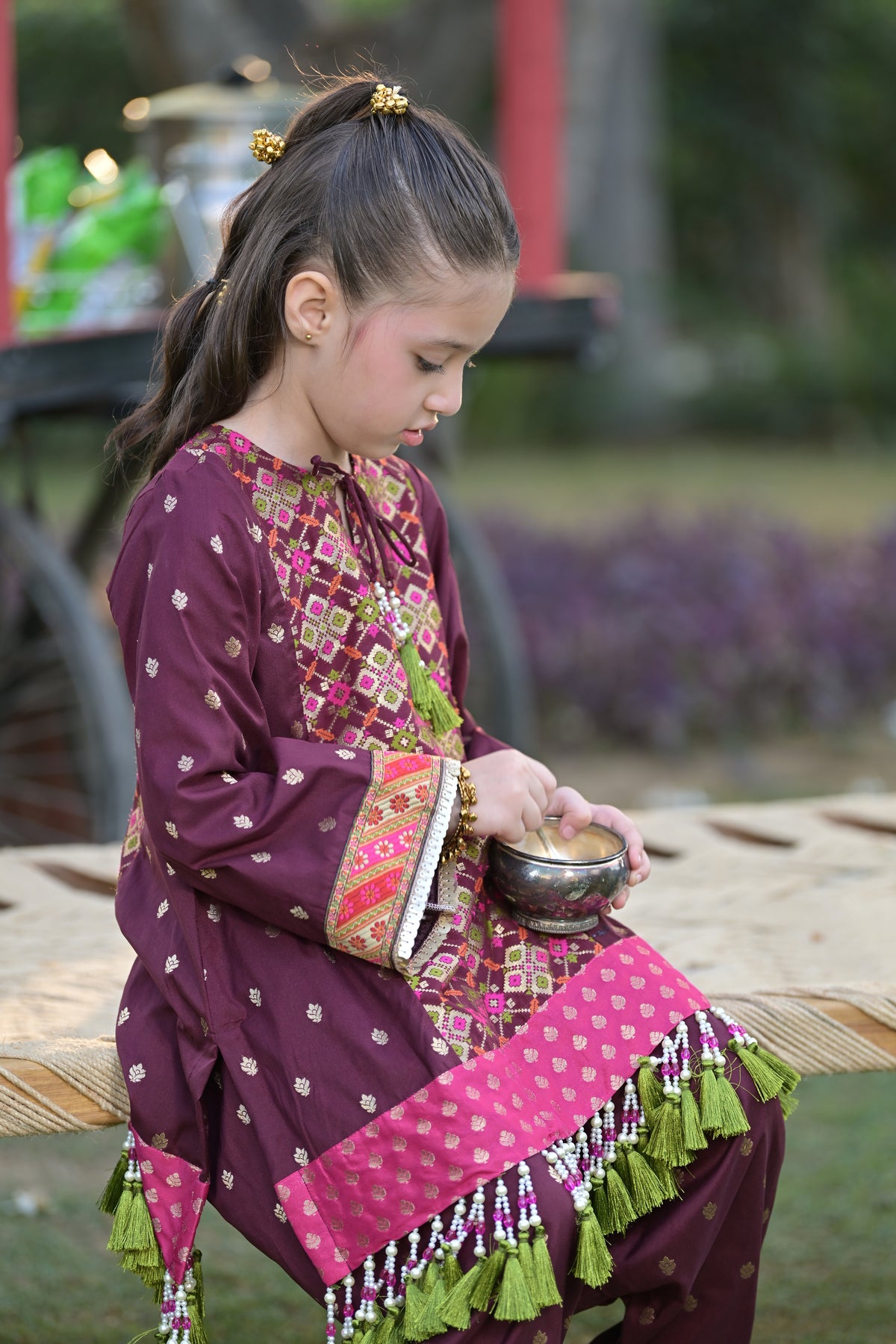 Ghat ki Shaam Kurta Set for Girl