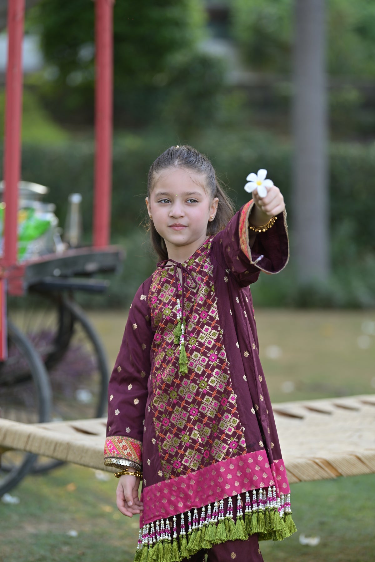 Ghat ki Shaam Kurta Set for Girl
