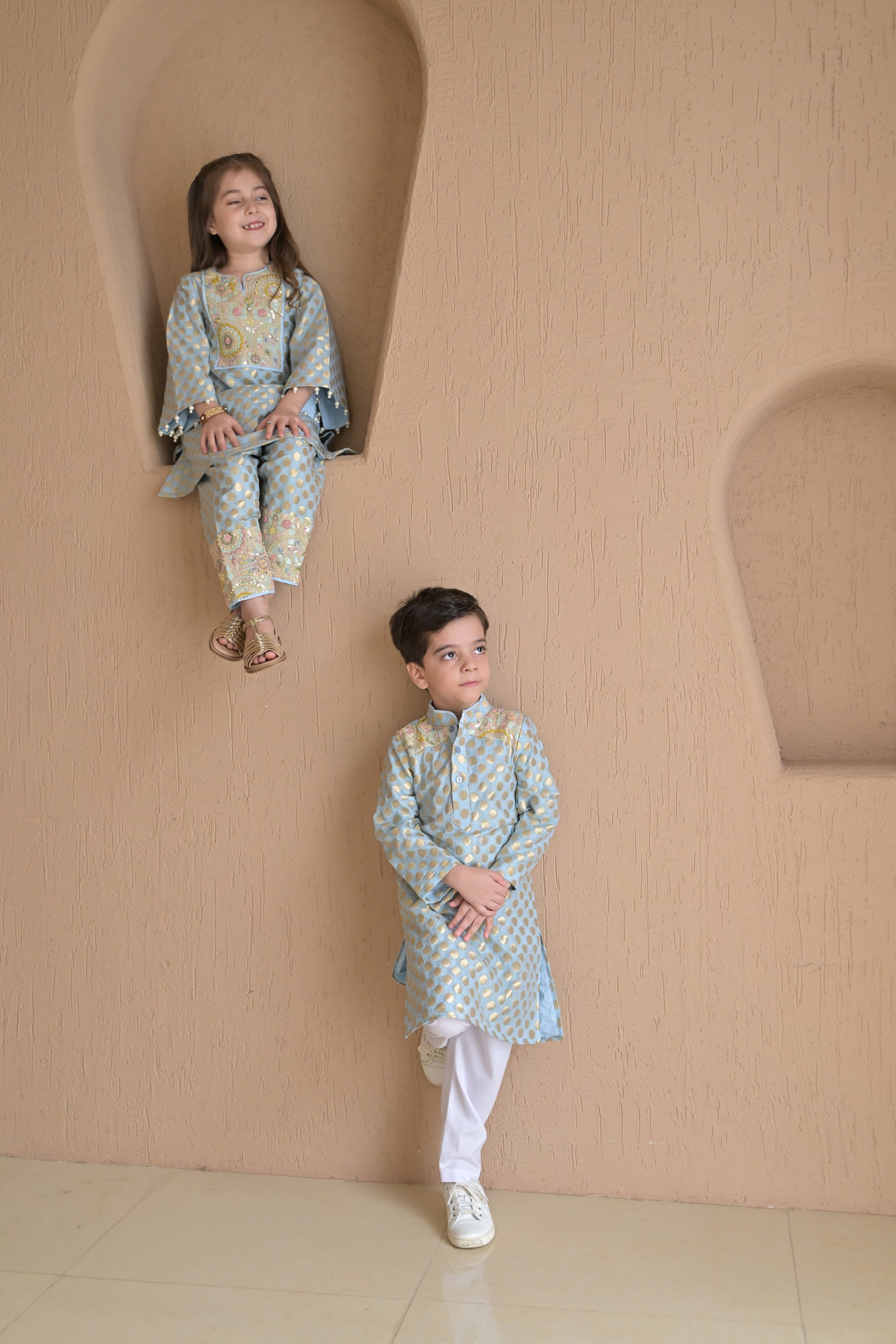 Aasmaani Rajsi Kurta Set For Boy