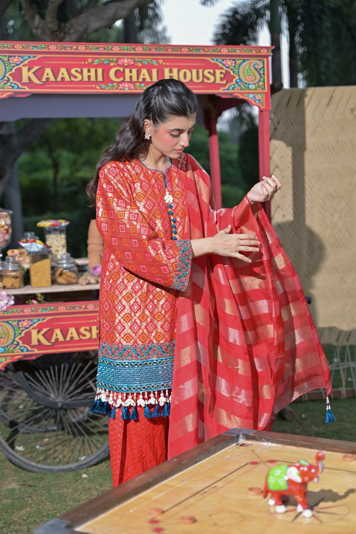 Lal Gulab Kurta Set for Women