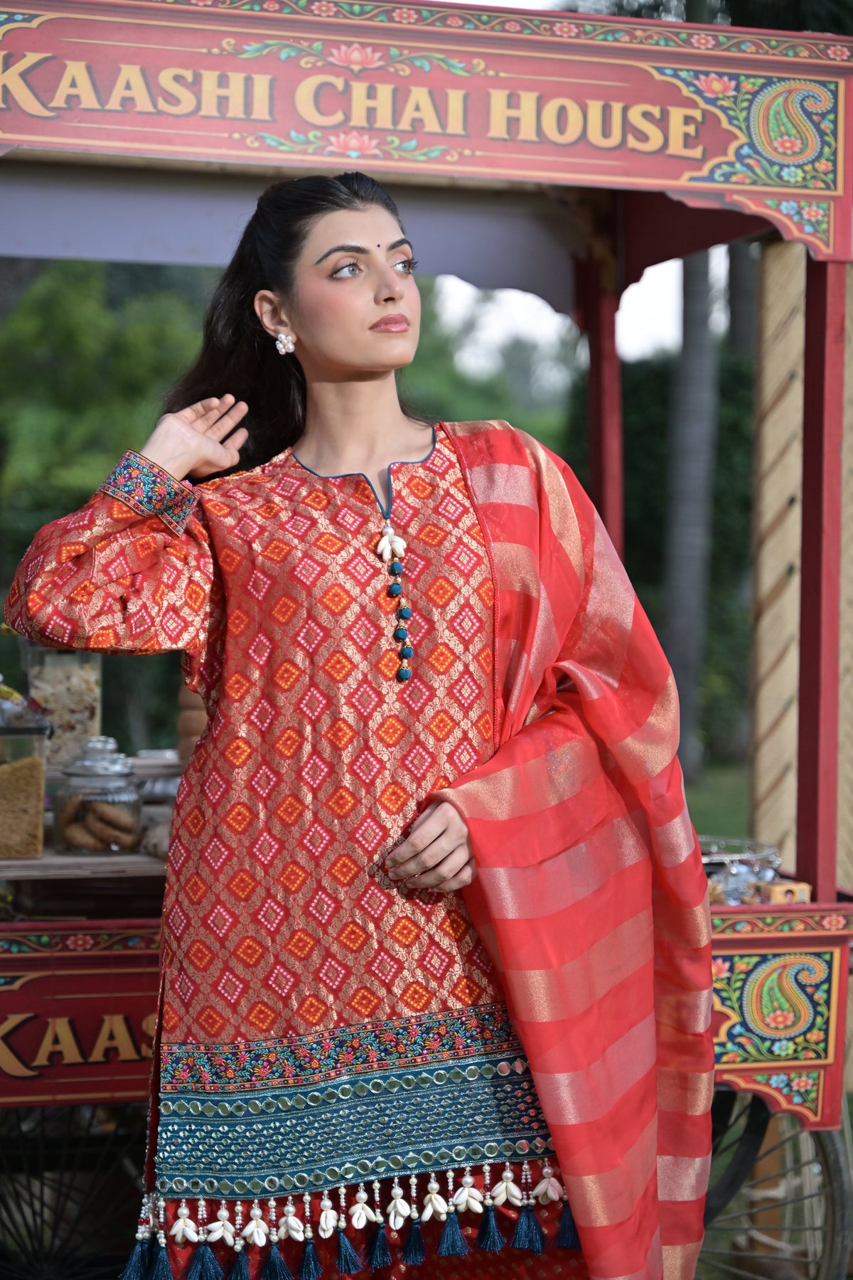 Lal Gulab Kurta Set for Women