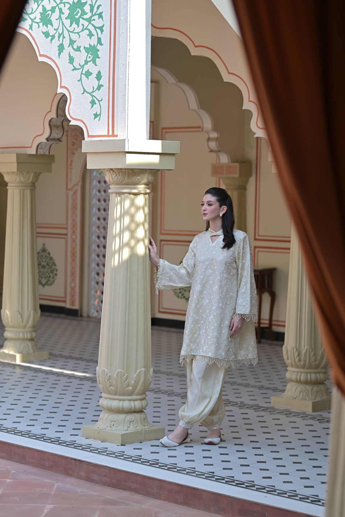Golden Glow Kurta Set for Women
