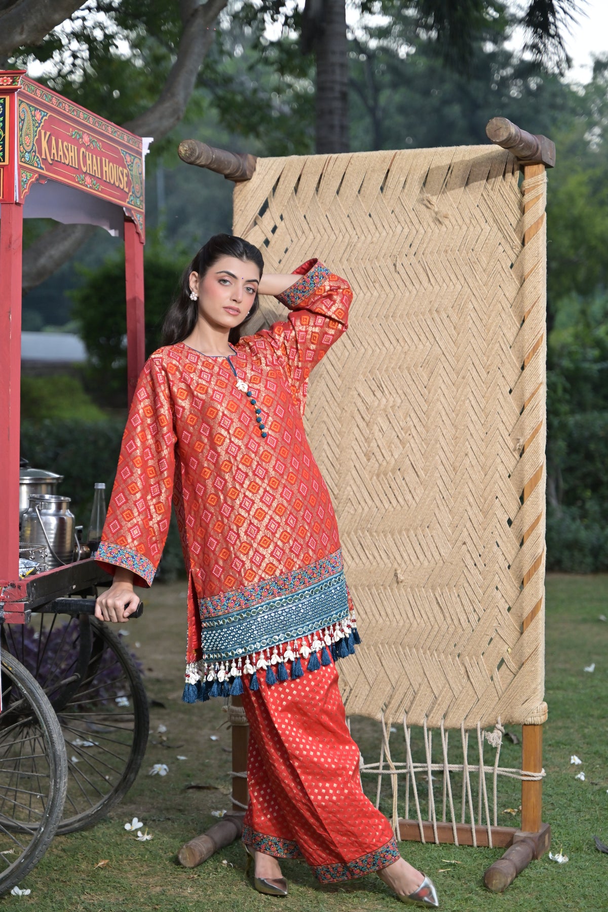 Lal Gulab Kurta Set for Women