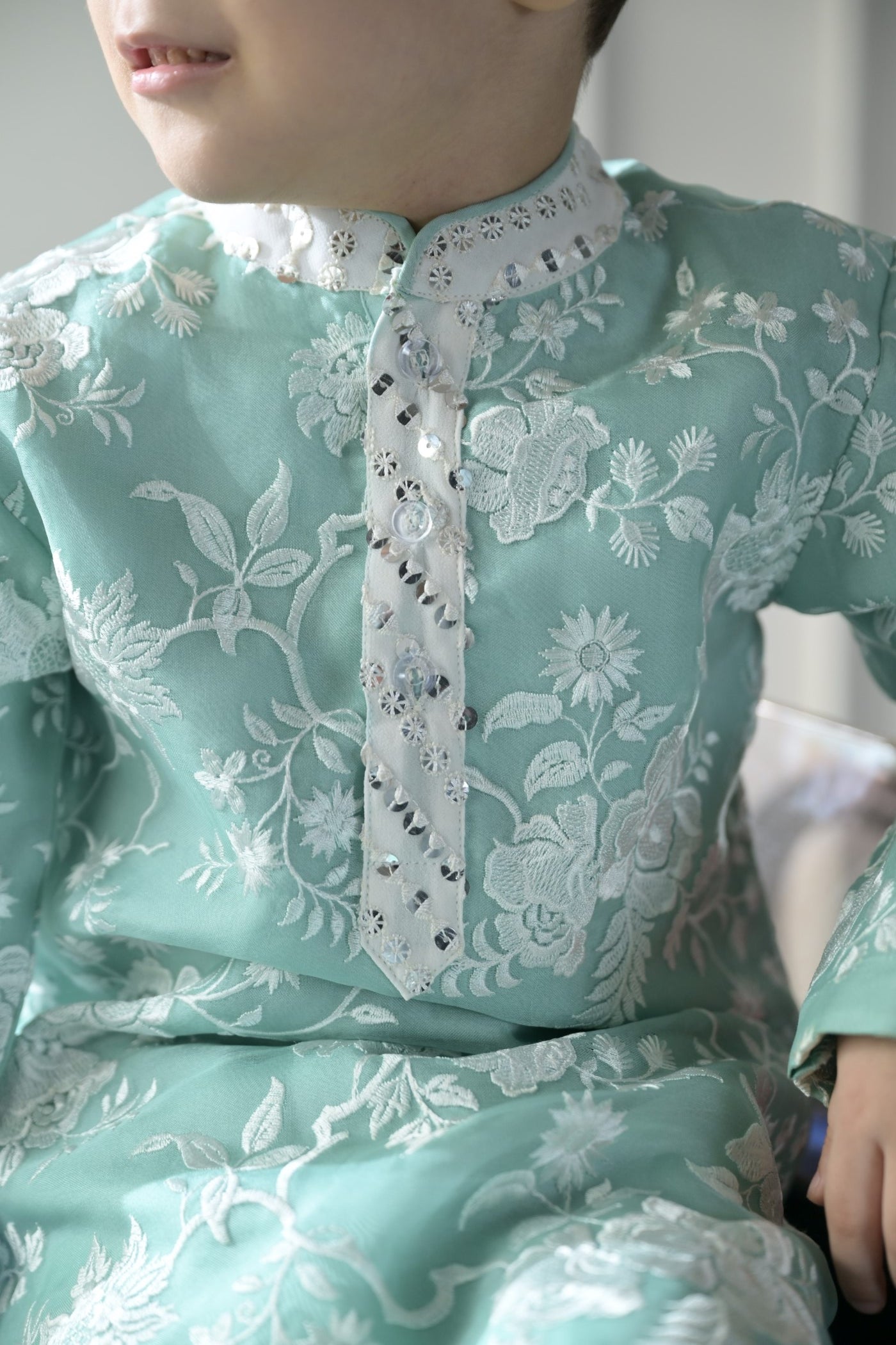 Sea Green Organza- Boys