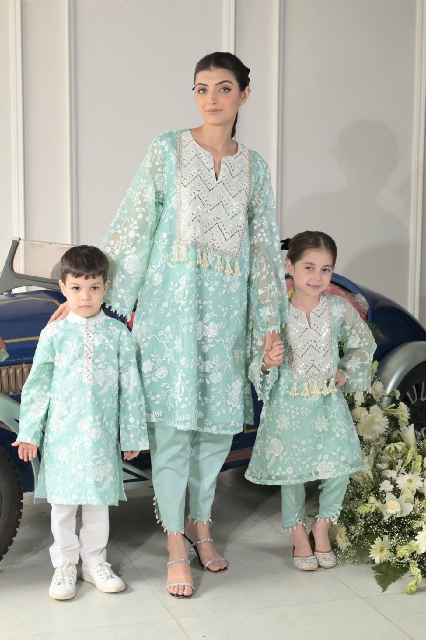 Sea Green Organza- Boys