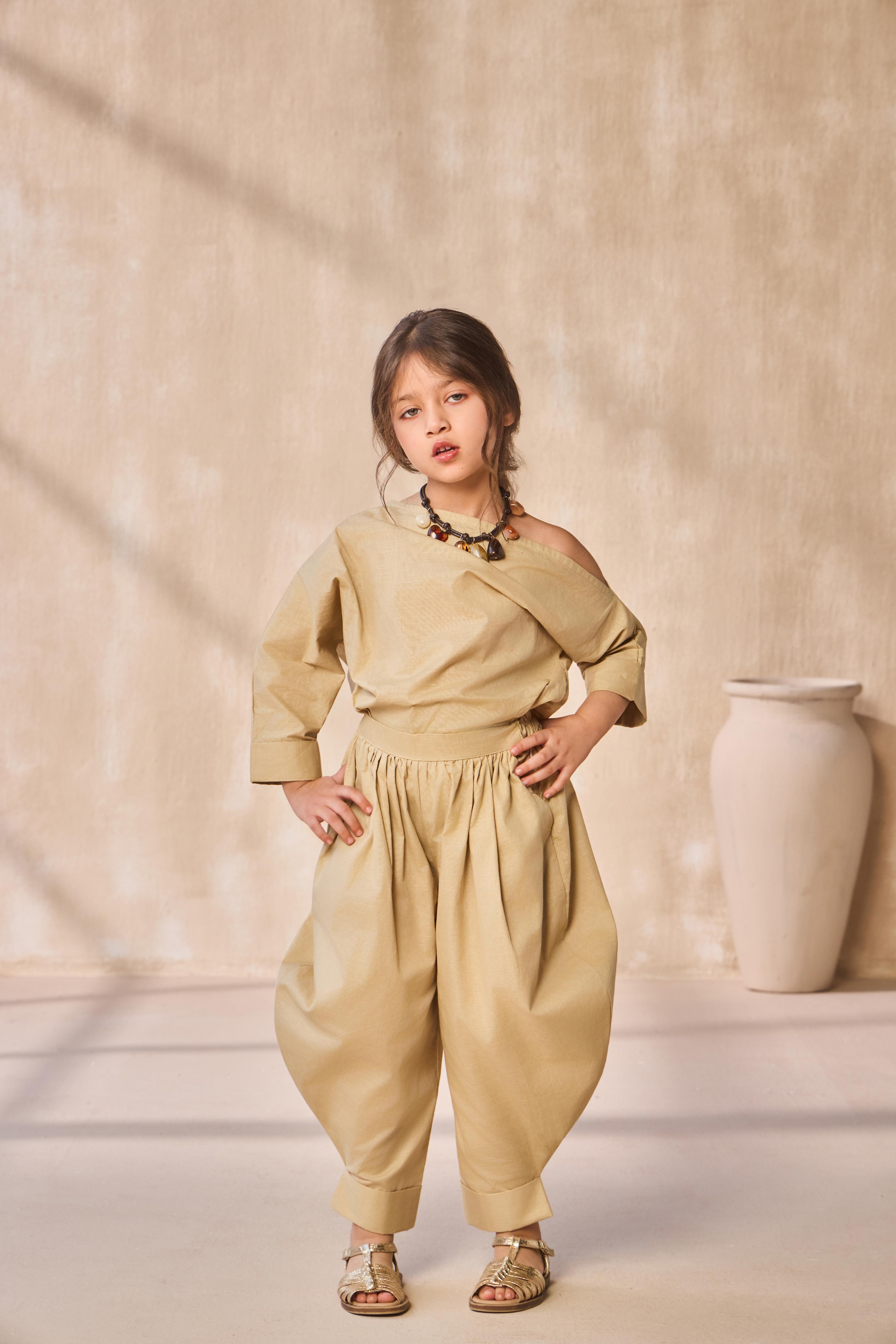 Sand Mirage Co-ord Set For Girl