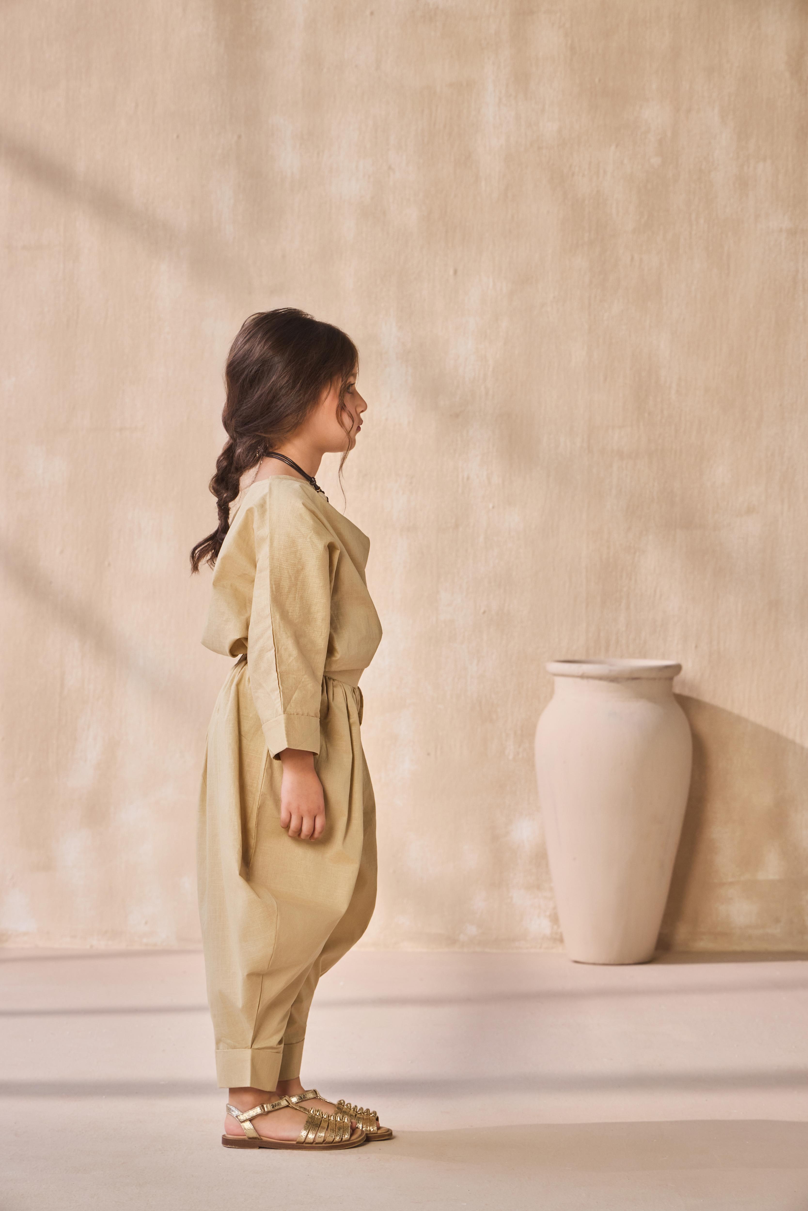 Sand Mirage Co-ord Set For Girl