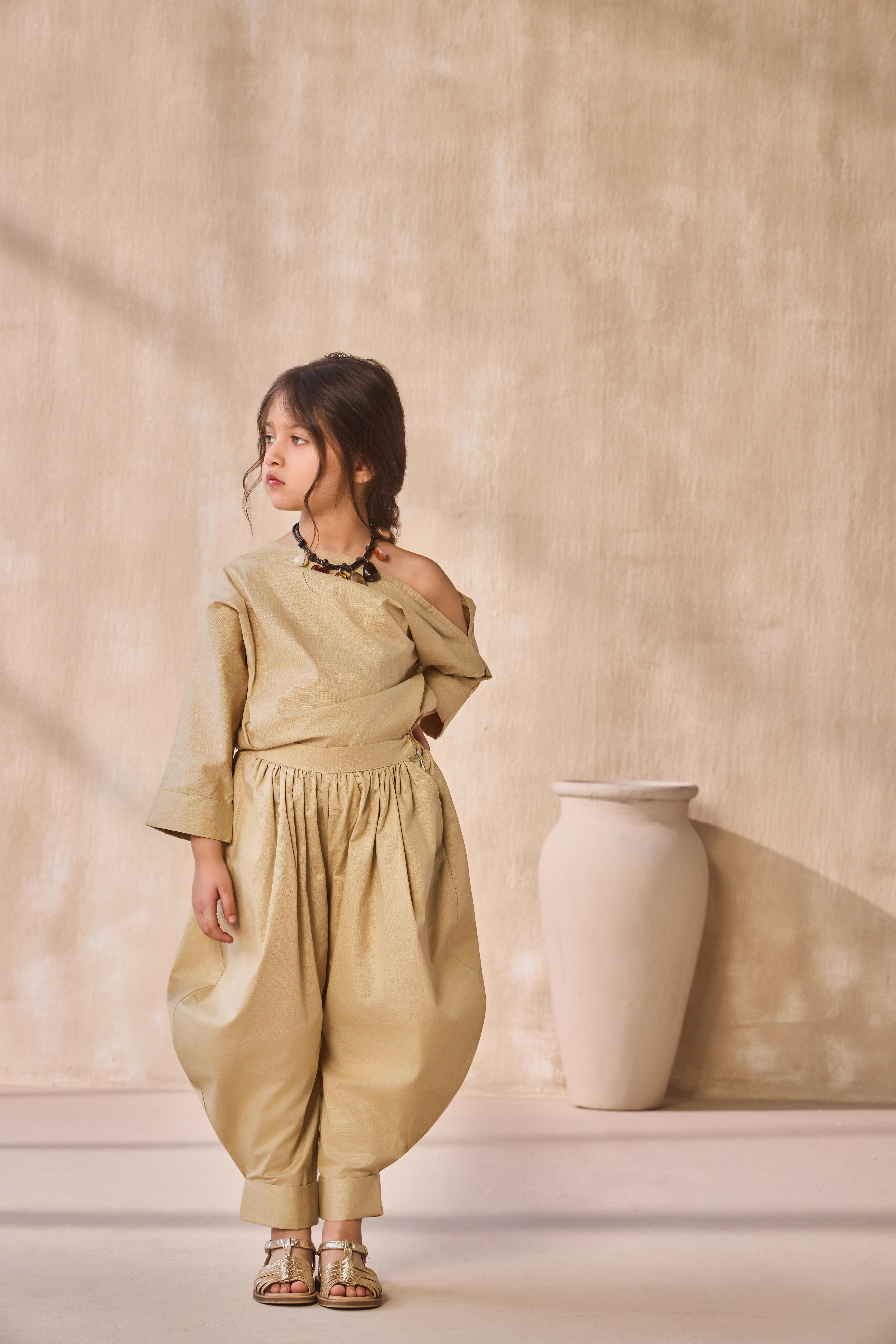 Sand Mirage Co-ord Set For Girl