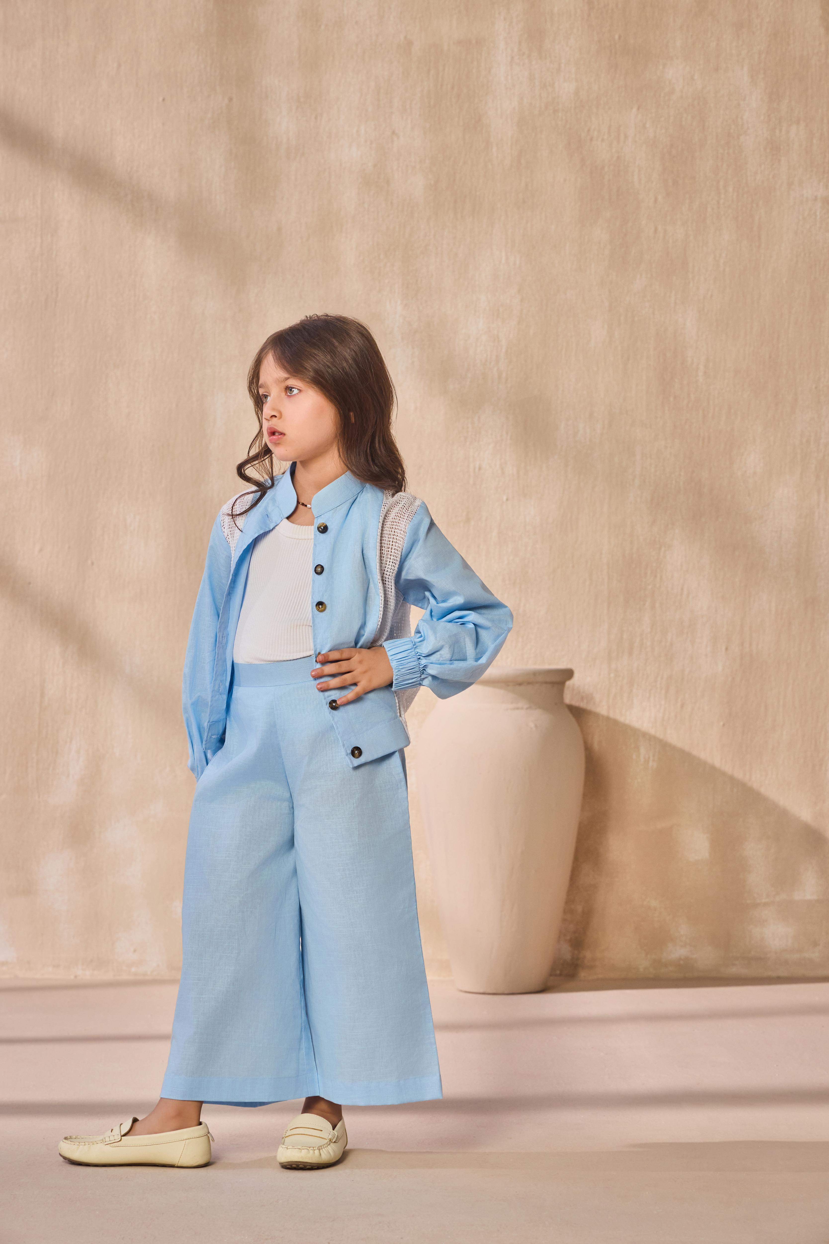 Capri Sky Co-ord Set For Girl