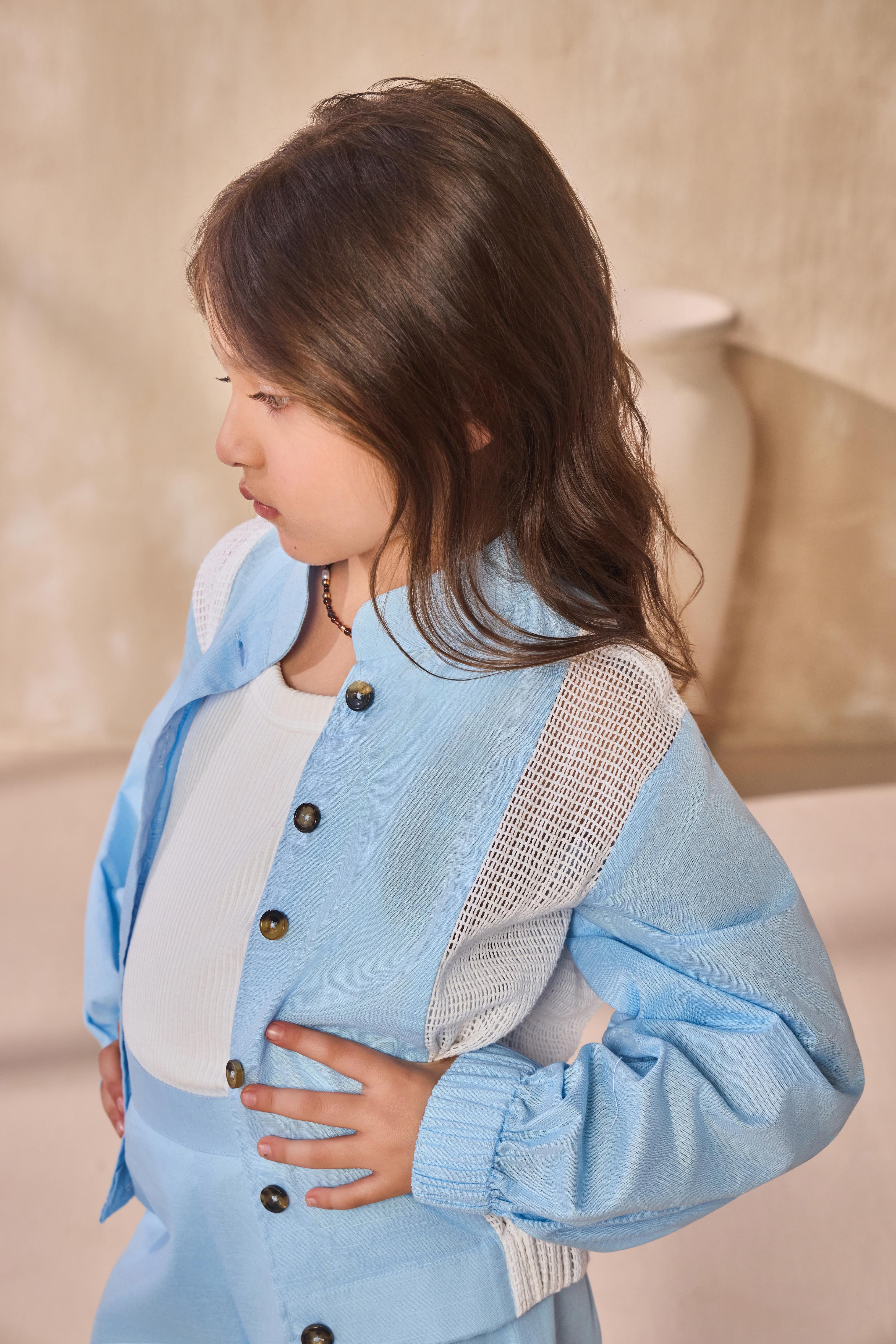 Capri Sky Co-ord Set For Girl
