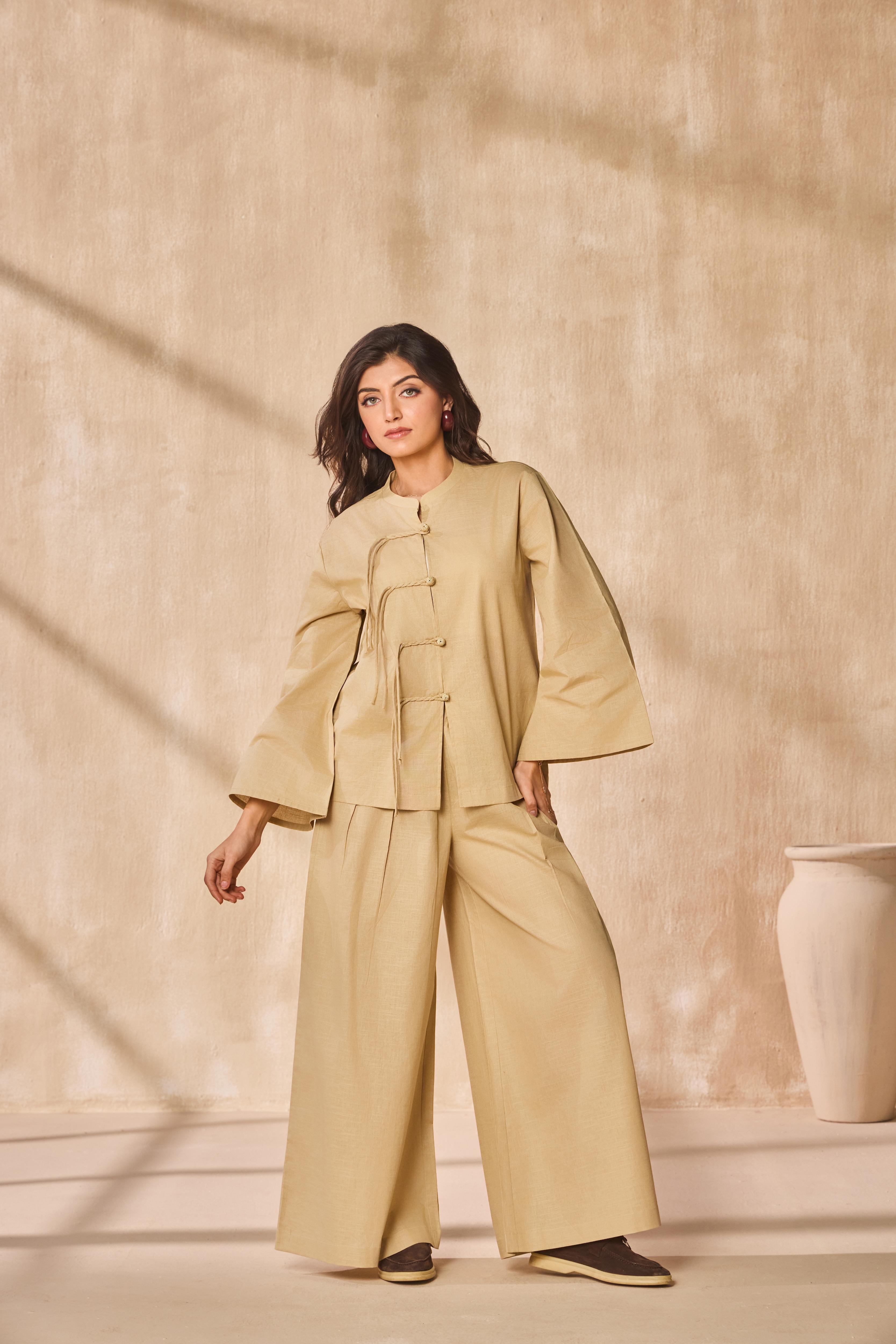 Tuscan Beige Co-ord Set For Women