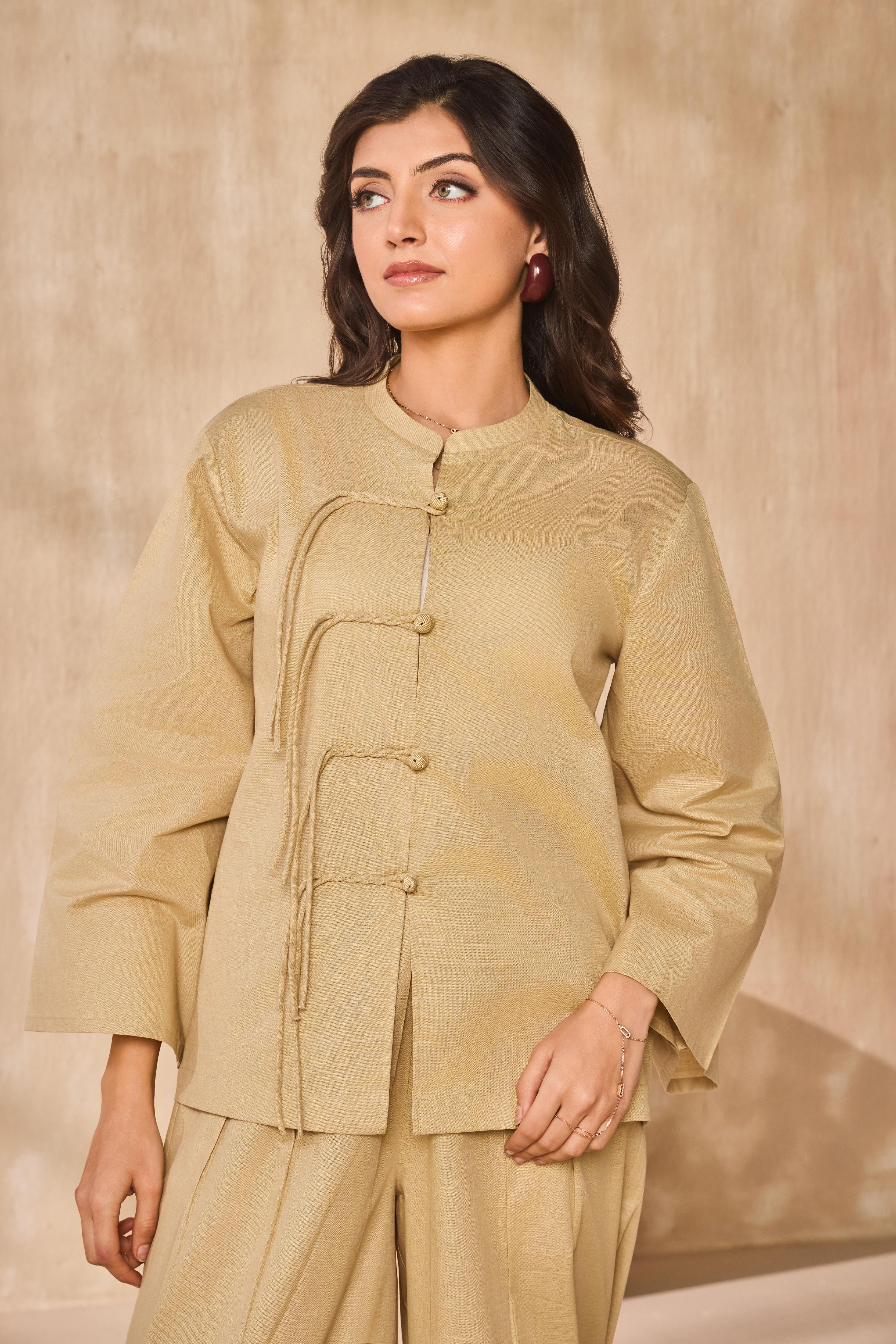 Tuscan Beige Co-ord Set For Women