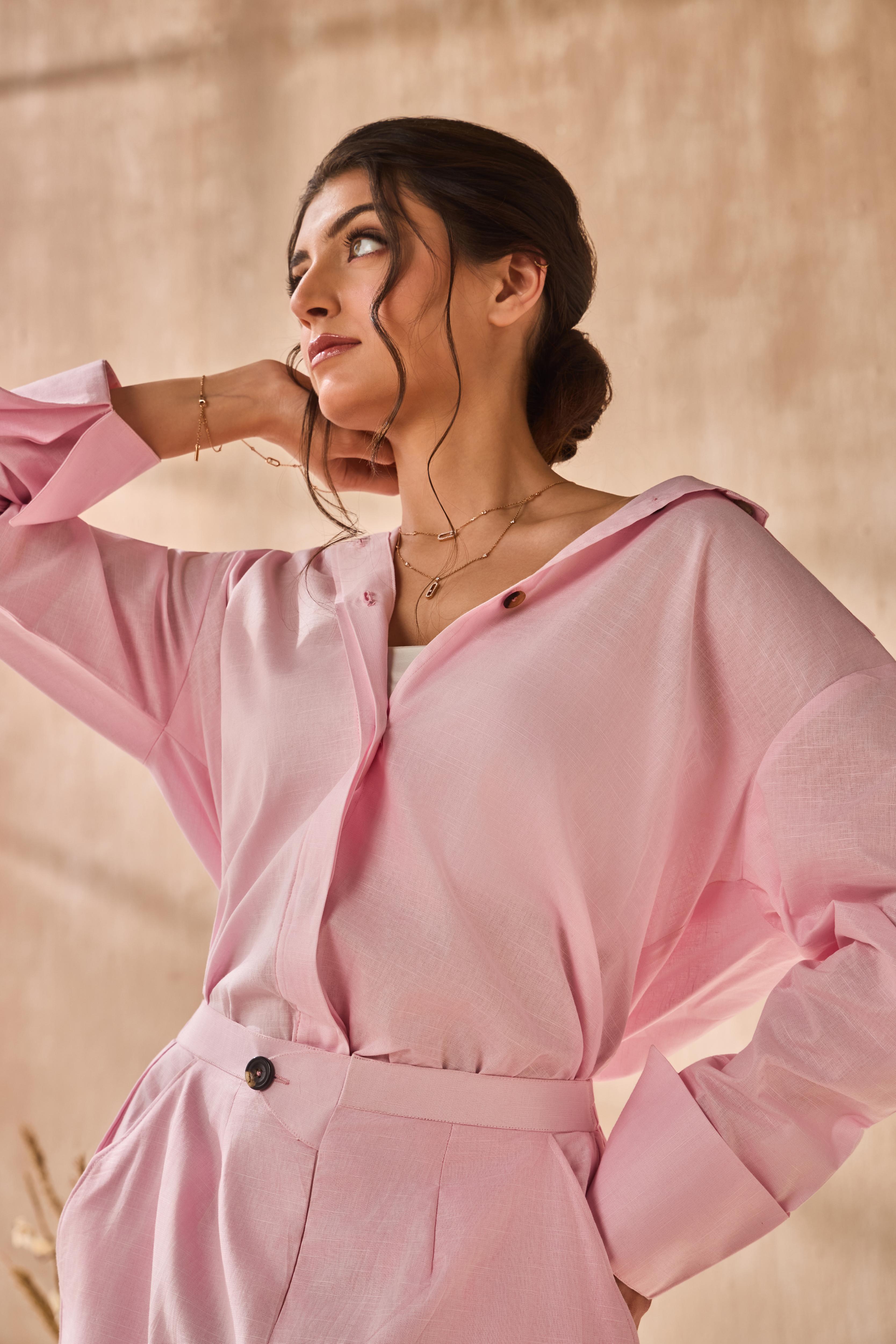Blush Petal Co-ord Set For Women