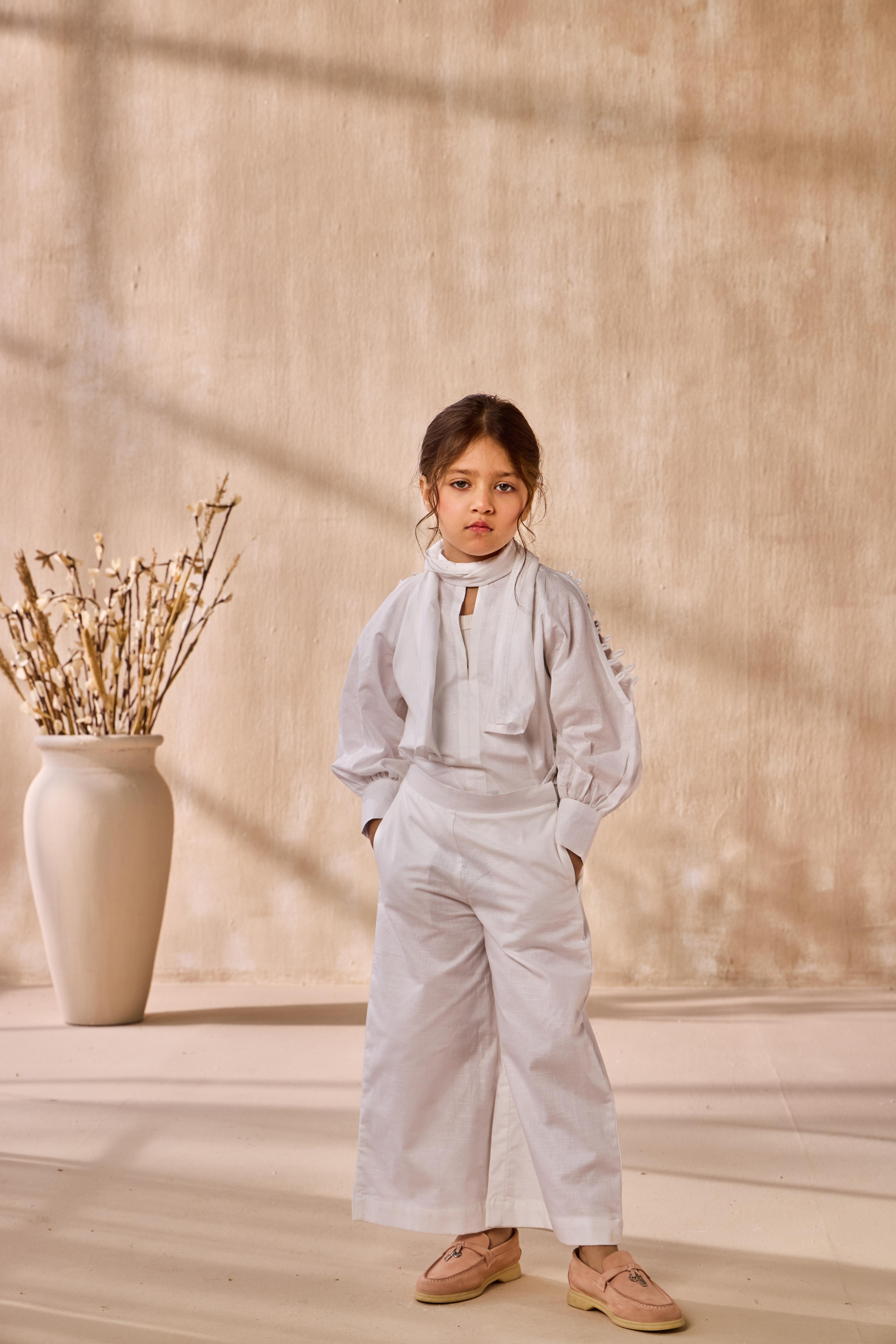 Cloud Whisper Co-ord Set For Girl