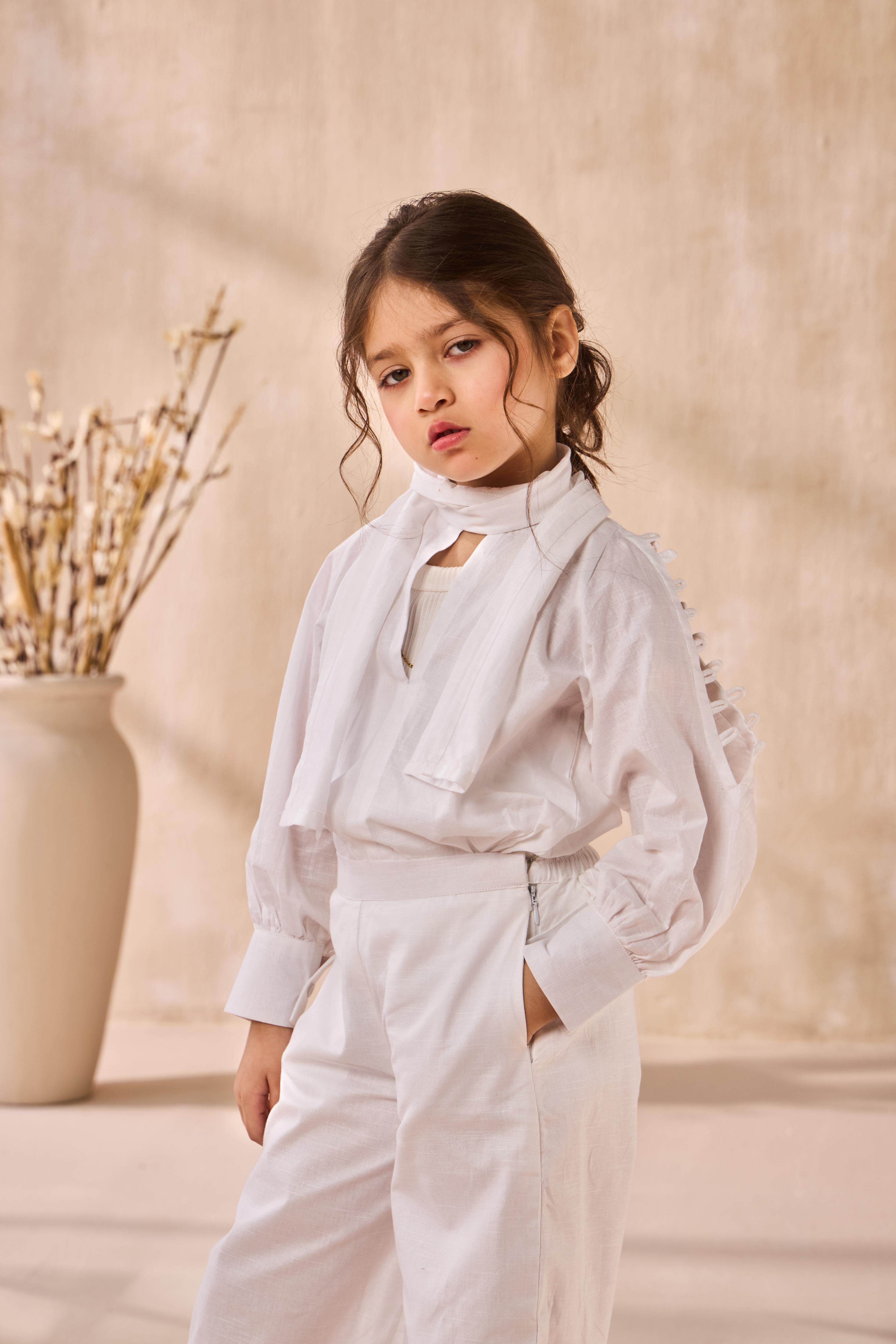 Cloud Whisper Co-ord Set For Girl